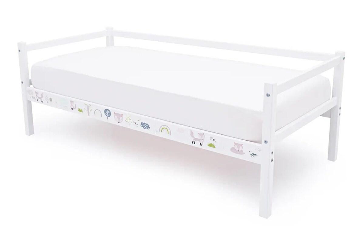 Изображение товара Кровать детская Бельмарко 76x166 см ЛДСП цвет лаванда-белый