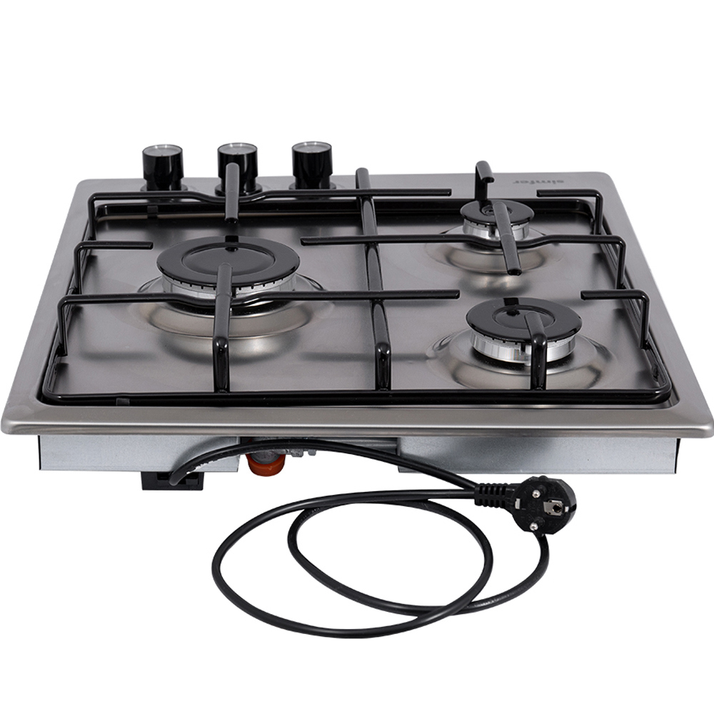 Изображение товара Газовая варочная панель Simfer H45V30M411 45 см 3 конфорки из нержавеющей стали