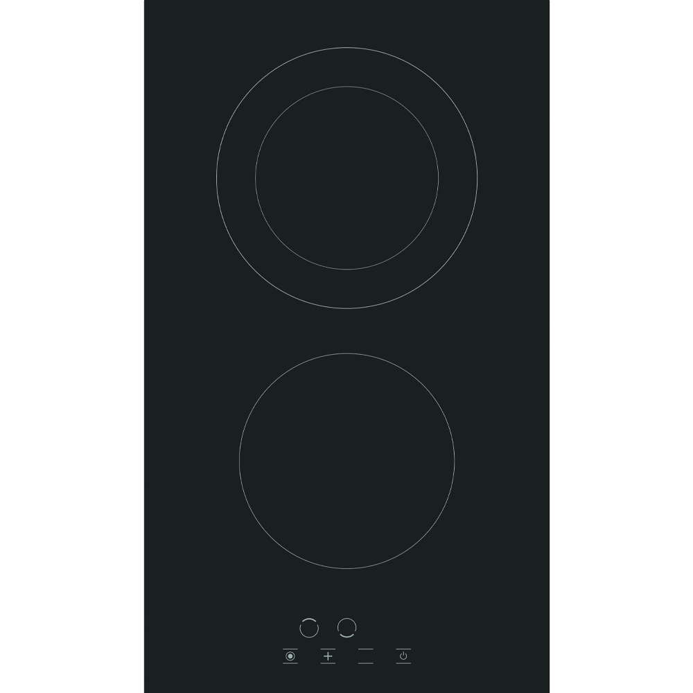 Изображение товара Стеклокерамическая варочная панель Simfer H30D12B001 черная 2 конфорки 30 см