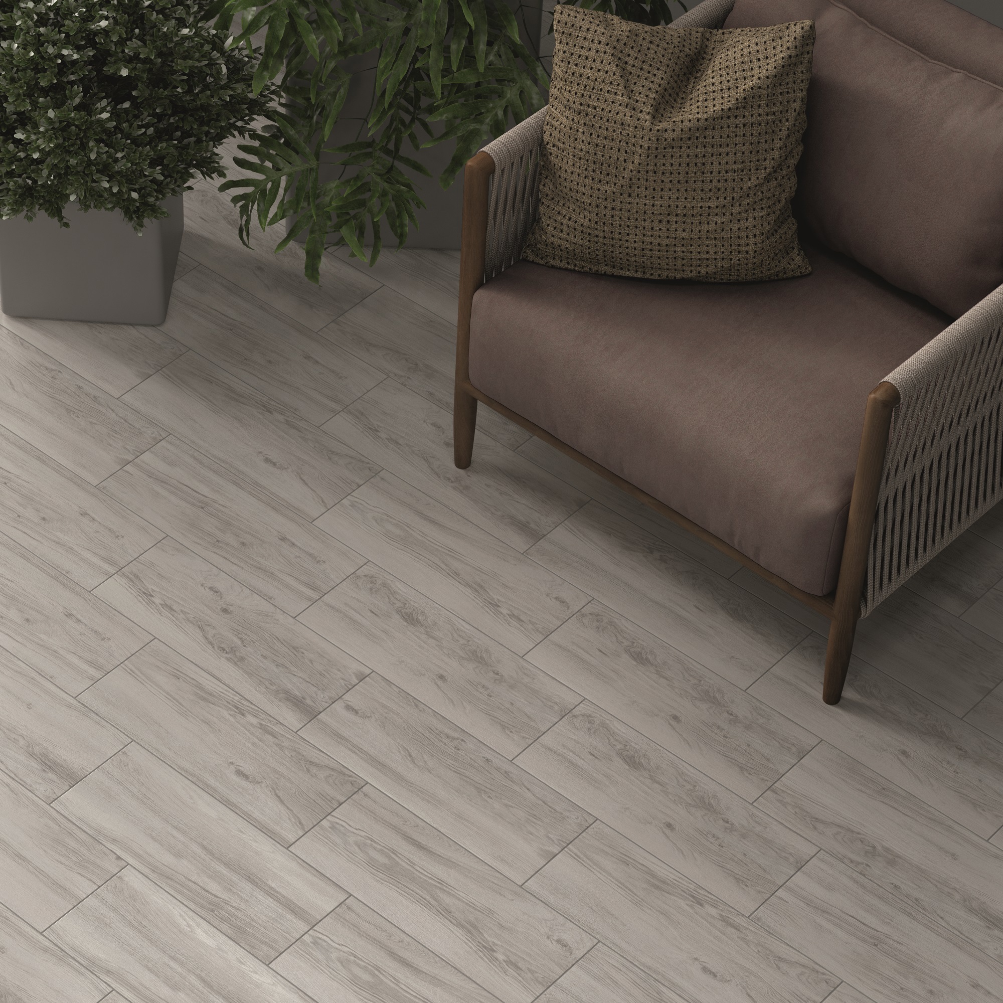 Изображение товара Глазурованный керамогранит Kerama Marazzi Эпос SG414020N 20.1x50.1 см 1.41 м² матовый цвет серый