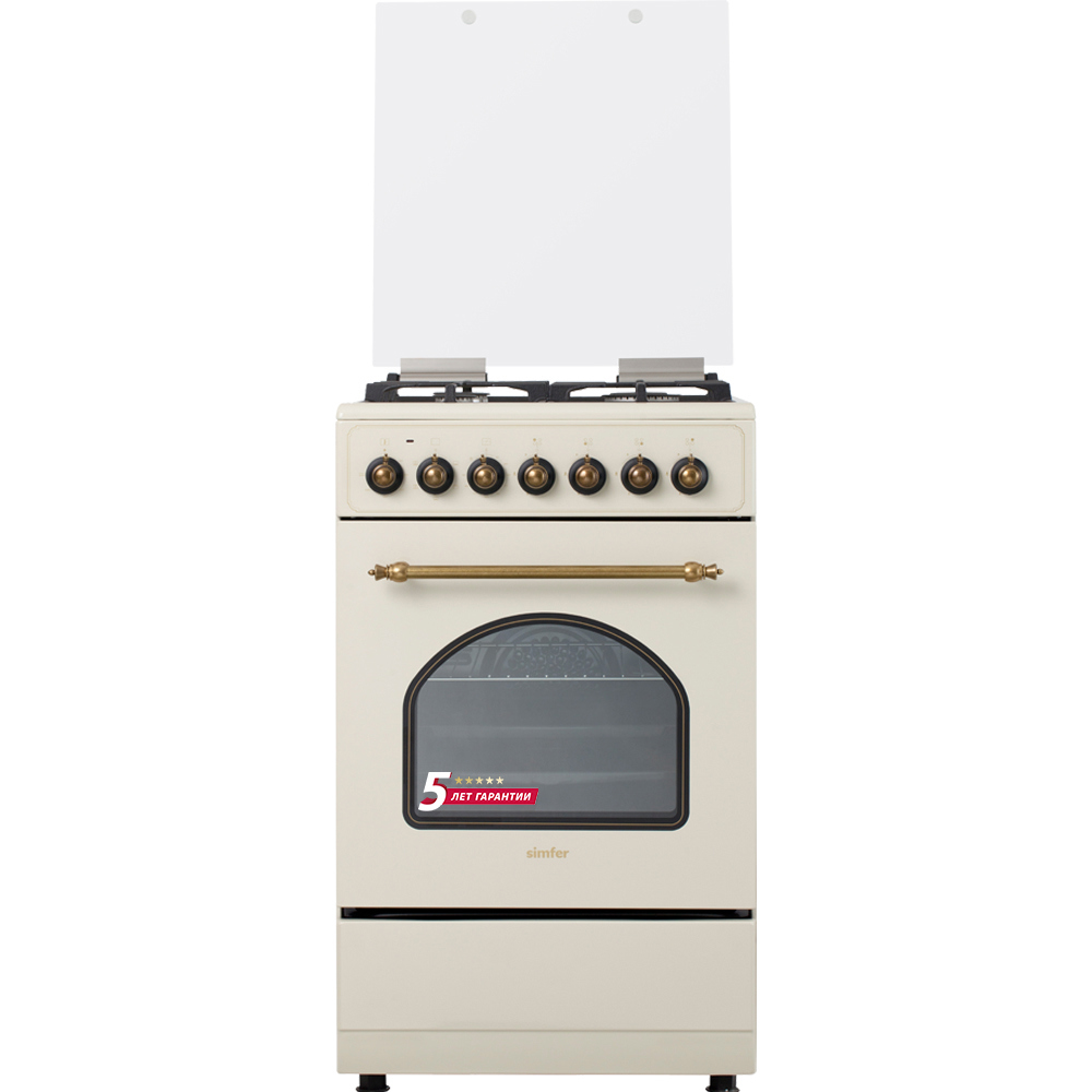 Изображение товара Комбинированная газовая плита с духовкой Simfer F56EO45017 50x86x60 см
