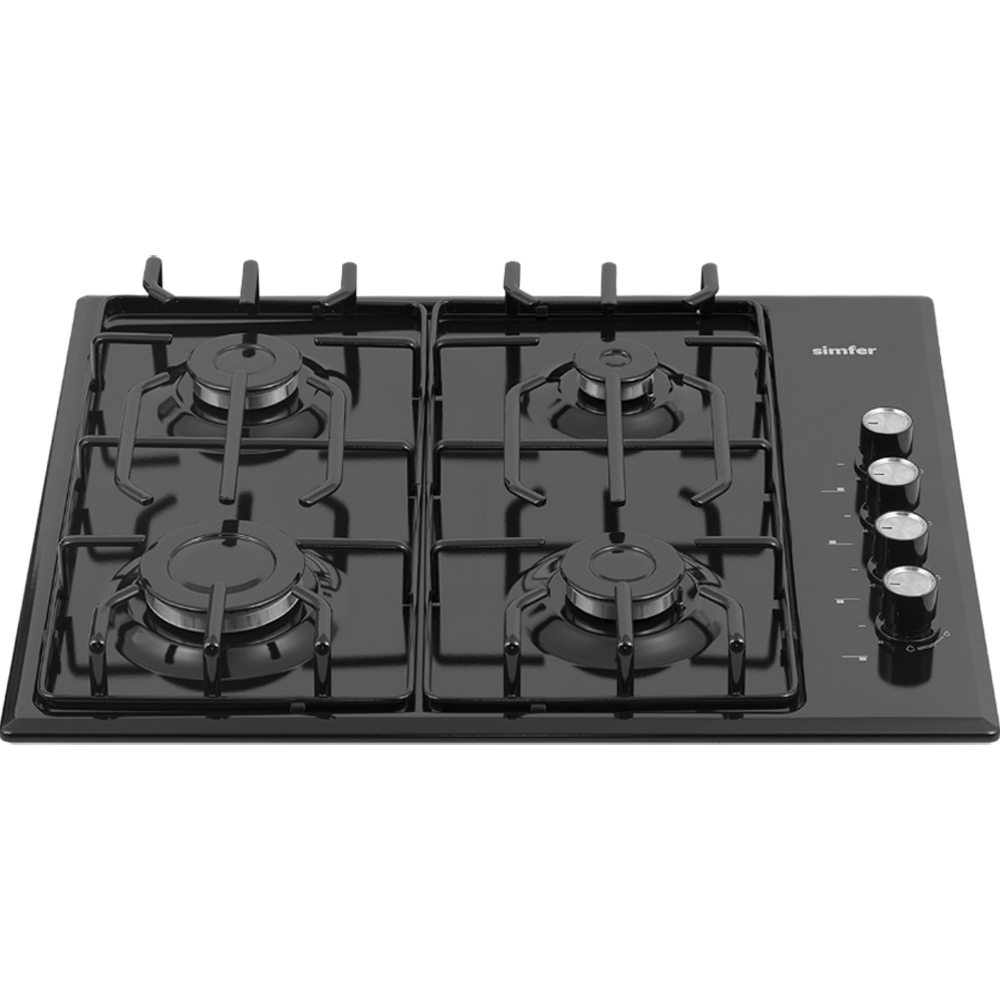 Изображение товара Газовая варочная панель Simfer H60Q40570 60 см 4 конфорки черная
