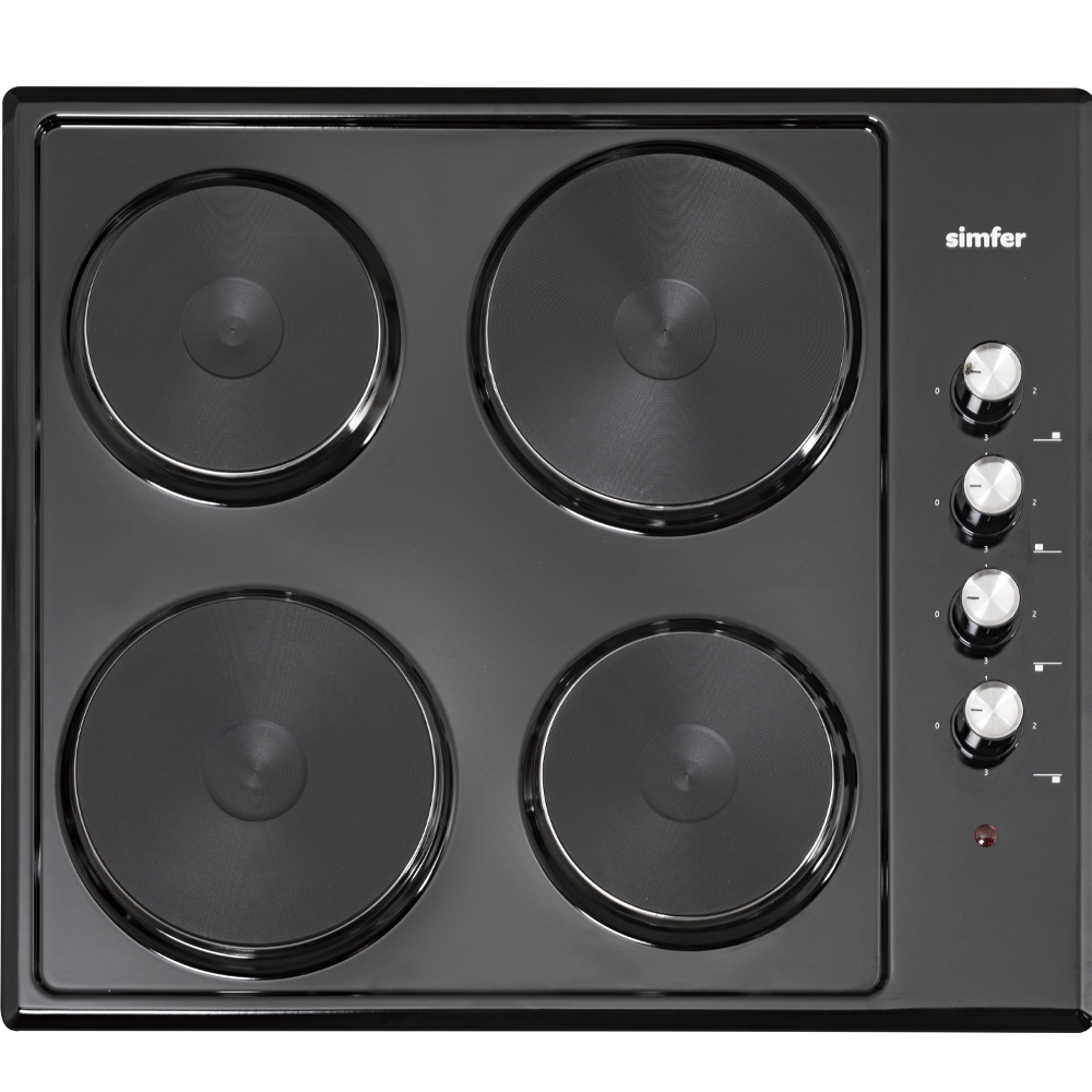 Изображение товара Электрическая варочная панель Simfer H60E04B016 60 см 4 конфорки цвет черный