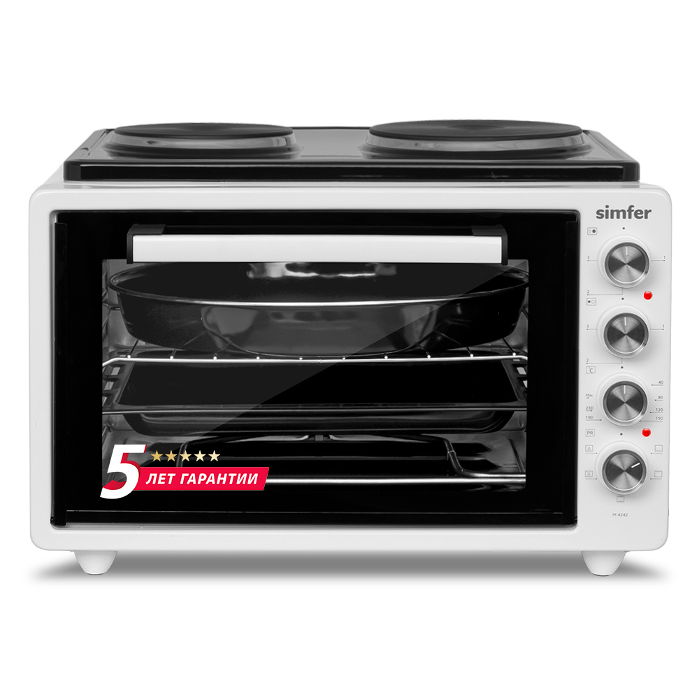 Изображение товара Электропечь Simfer M4242 42л 1400Вт белая компактная модель