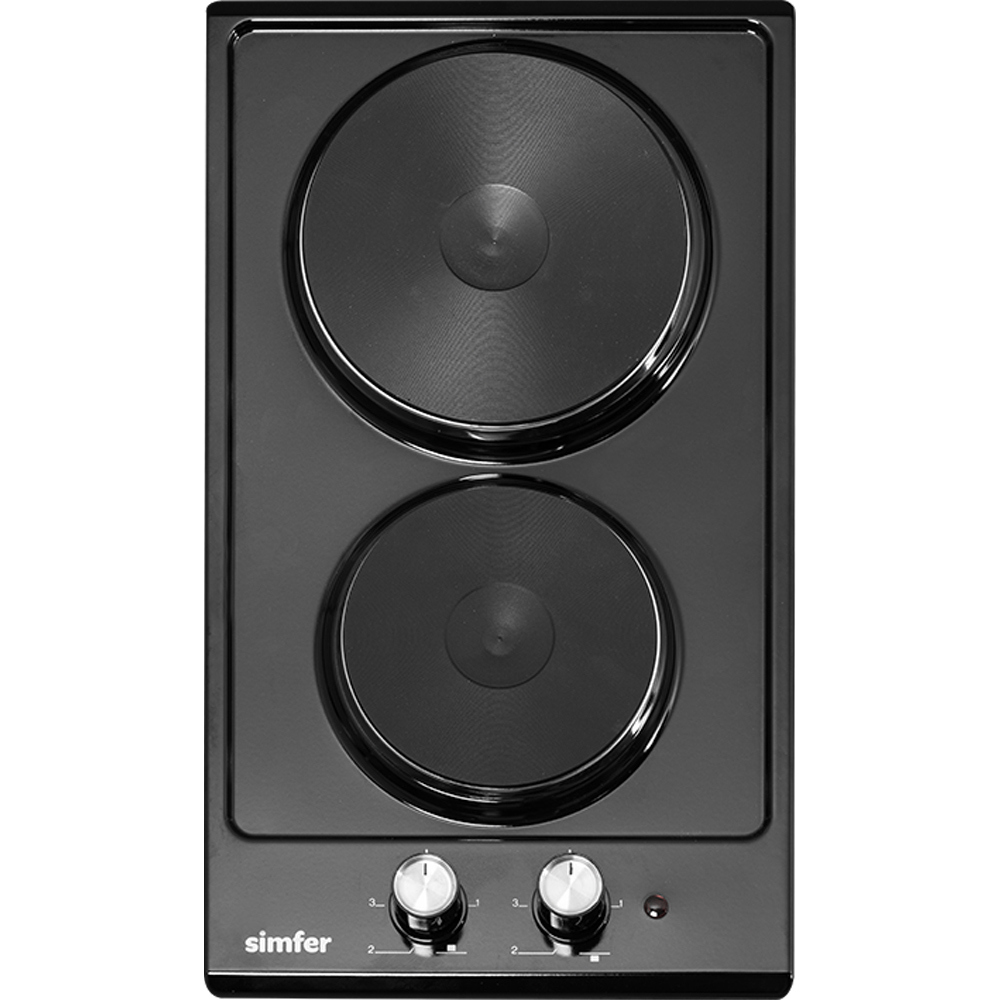 Изображение товара Электрическая варочная панель Simfer H30E02B016 30 см 2 конфорки черный