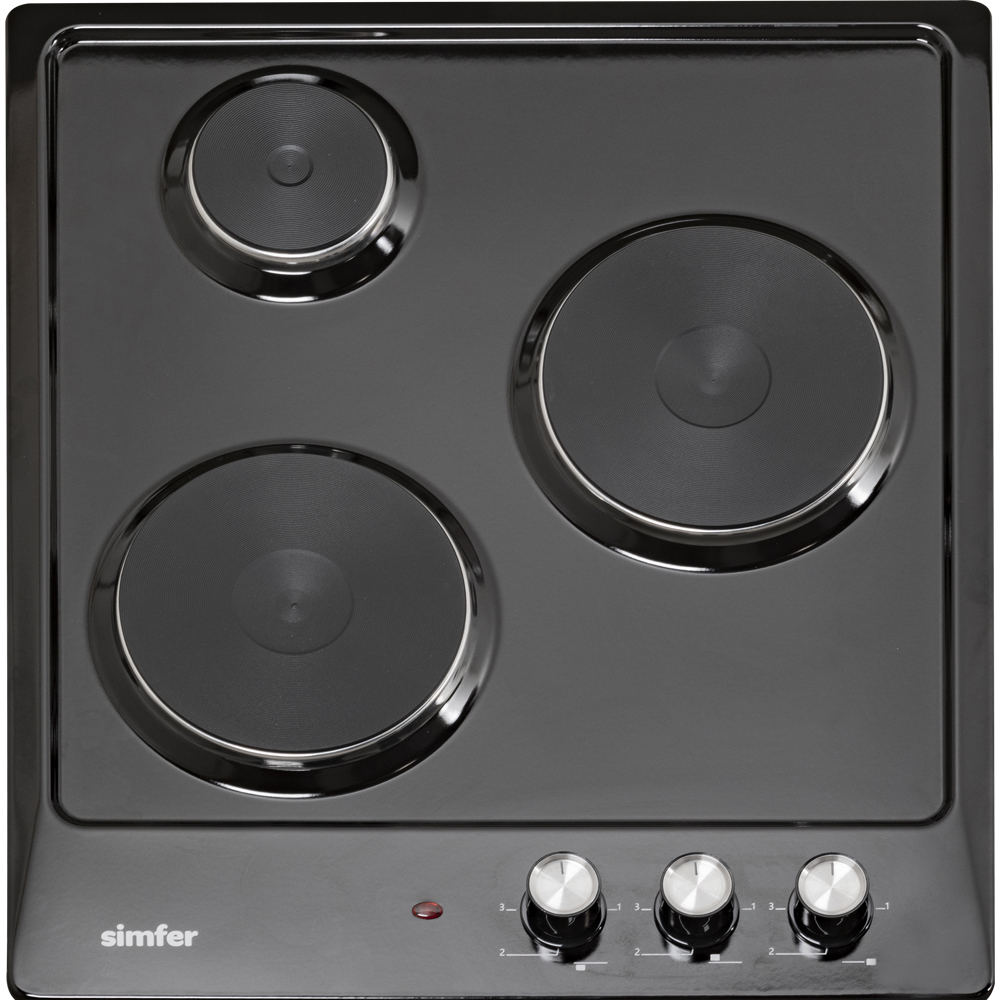Изображение товара Электрическая варочная панель Simfer H45E03B016 3 конфорки 44 см черная