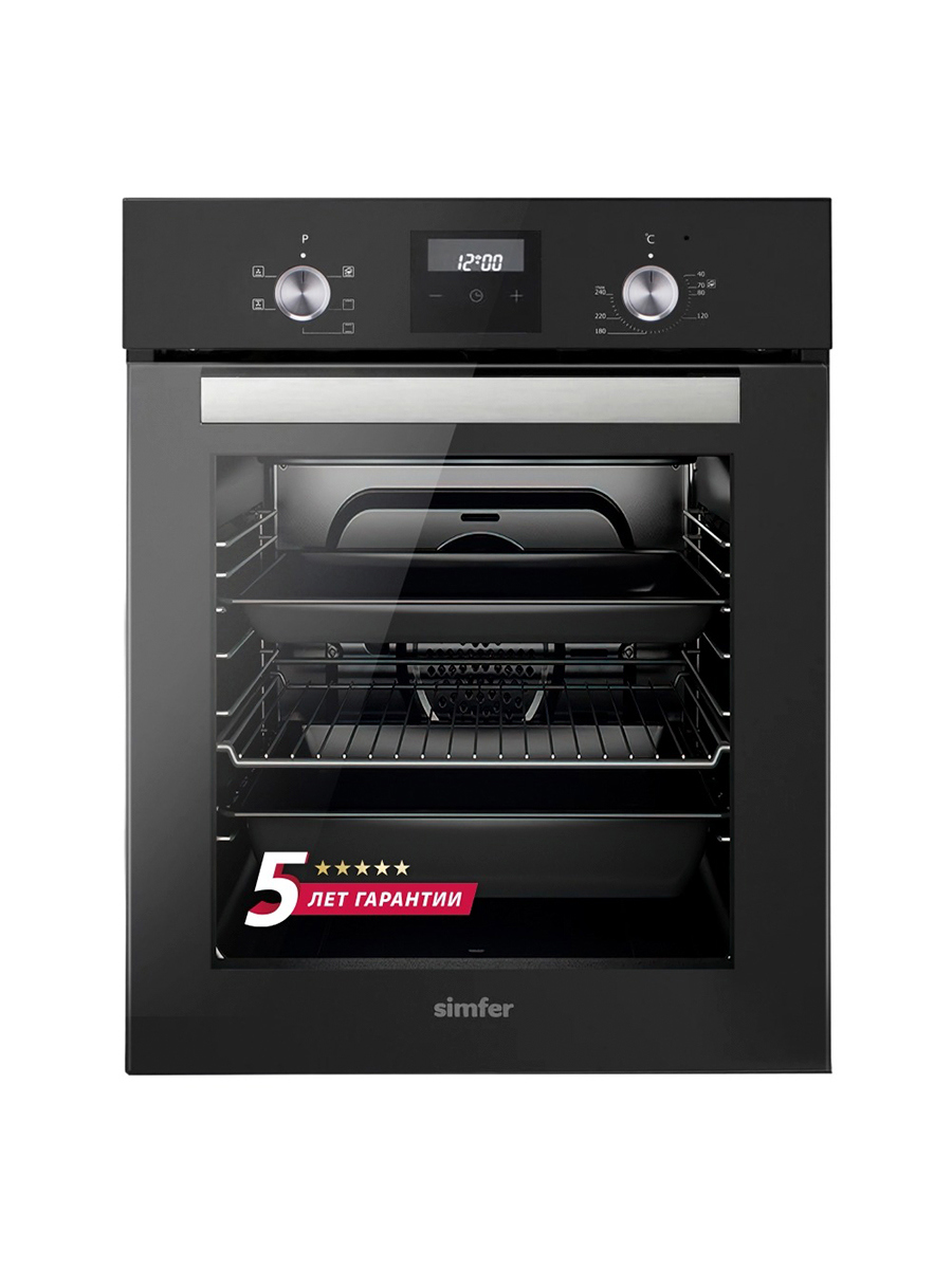 Изображение товара Электрический встраиваемый духовой шкаф Simfer B4EB56001 49л черный