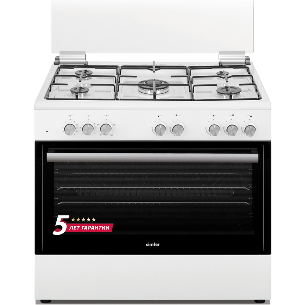 Изображение товара Комбинированная плита Simfer F85MW52001 80x55 см газовые конфорки и электрическая духовка