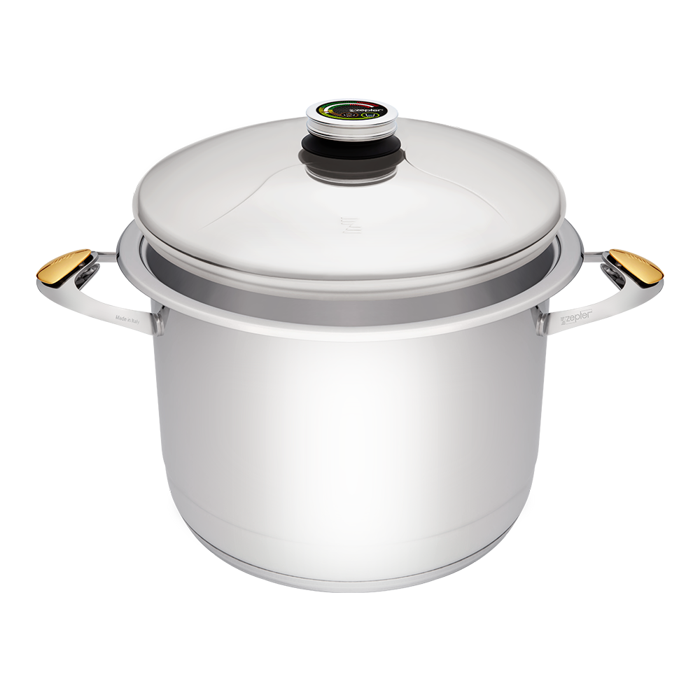 Изображение товара Кастрюля 12 л Zepter Masterpiece с крышкой и термоконтроллером, сталь
