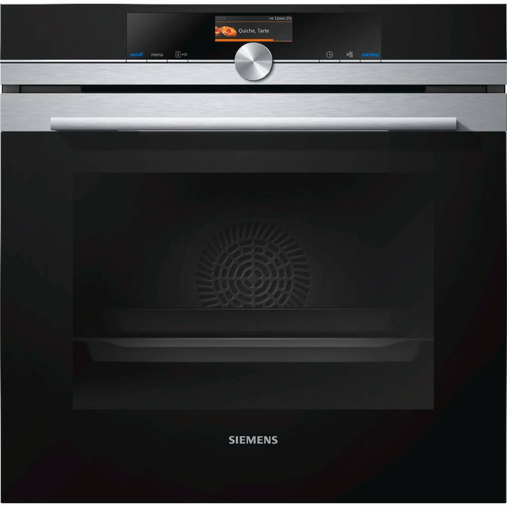 Изображение товара Электрический встраиваемый духовой шкаф Siemens HB676G0S1 59.4x59.5x54.8 см цвет черный/стальной Изображение товара Электрический встраиваемый духовой шкаф Siemens HB676G0S1 59.4x59.5x54.8 см цвет черный/стальной