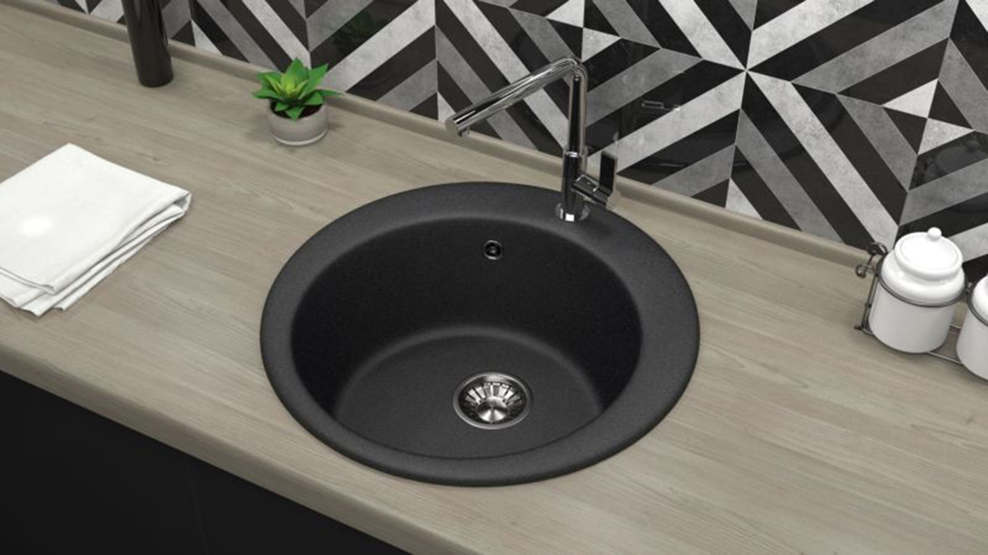 Изображение товара Врезная мойка Glanz J030G032-K 47.50x47.50x18 см кварц цвет антрацит Изображение товара Врезная мойка Glanz J030G032-K 47.50x47.50x18 см кварц цвет антрацит