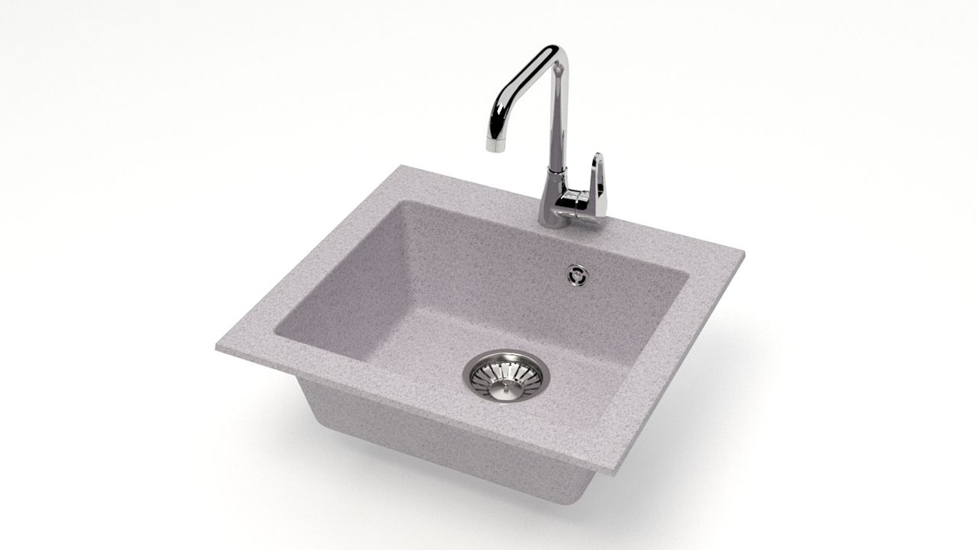 Изображение товара Врезная мойка Glanz J035G036-K 44x48x16 см кварц цвет светло-серый Изображение товара Врезная мойка Glanz J035G036-K 44x48x16 см кварц цвет светло-серый
