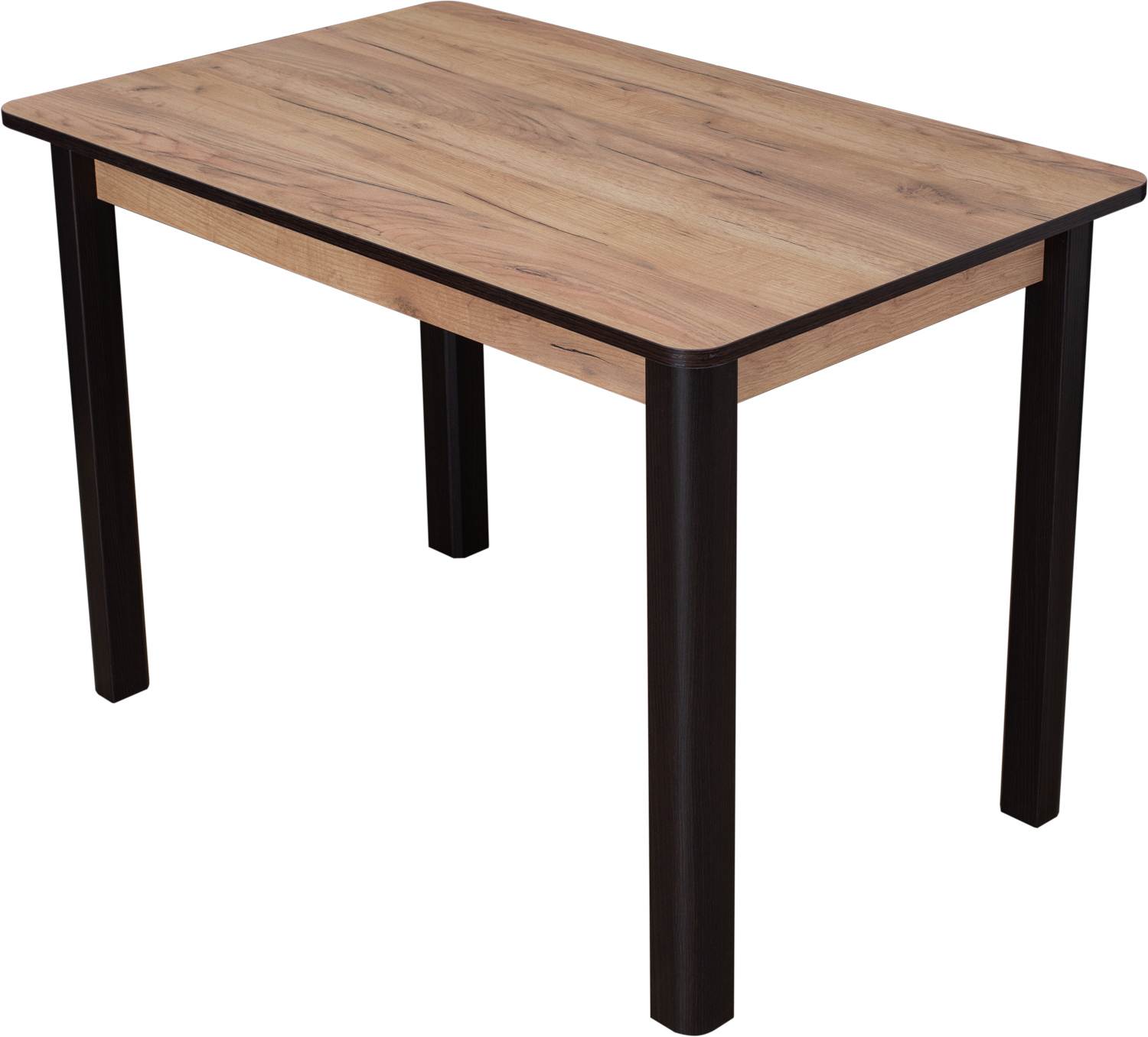 Изображение товара Кухонный стол Домотека Альфа прямоугольный 110x75 см из ЛДСП венге дуб вотан