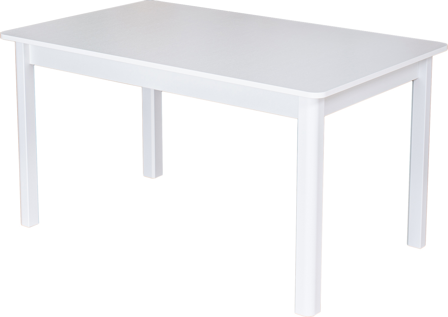 Изображение товара Кухонный стол прямоугольный Домотека Альфа 140x75x85 см белый ЛДСП