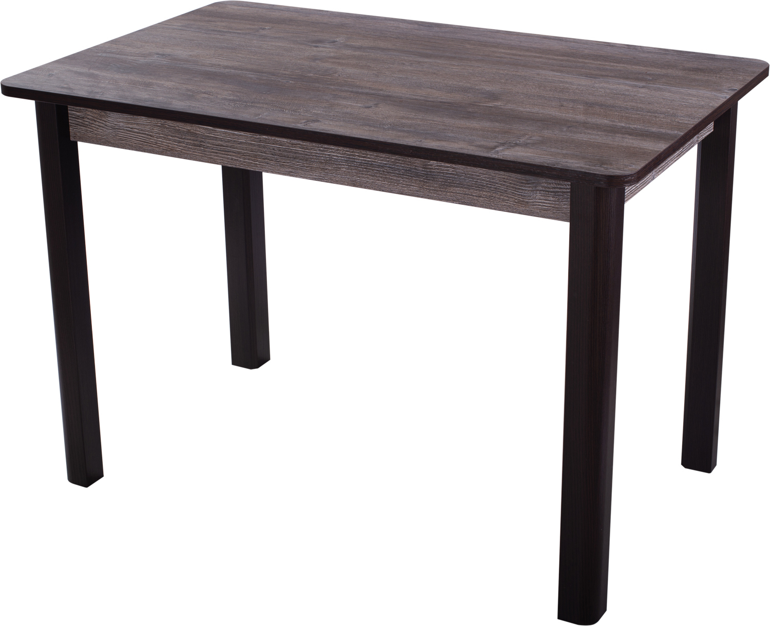 Изображение товара Кухонный стол прямоугольный Домотека Альфа 120x75x80 см ЛДСП цвет темный орех/венге