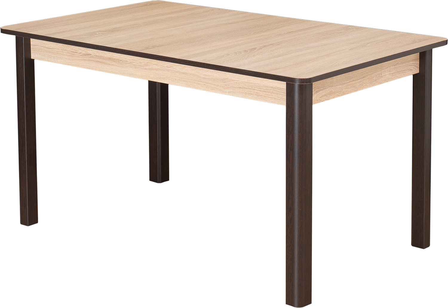 Изображение товара Кухонный стол Домотека Альфа 140x75x85 см светлый орех венге скандинавский стиль