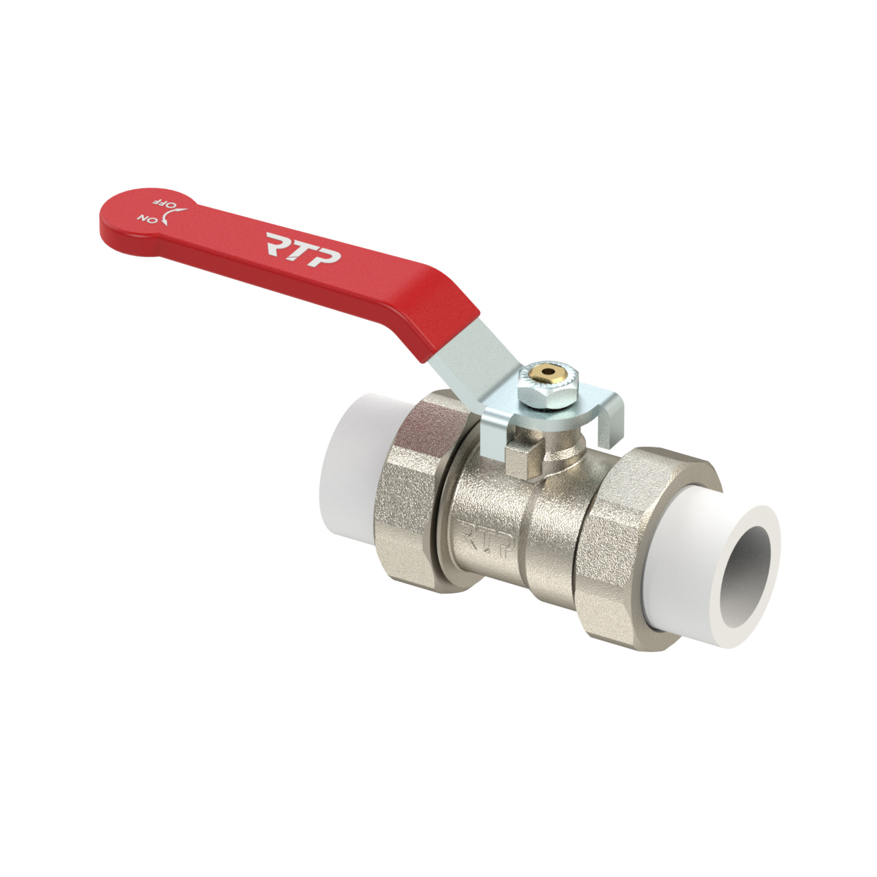 Изображение товара Кран шаровой RTP PPR 32 мм с никелированным покрытием