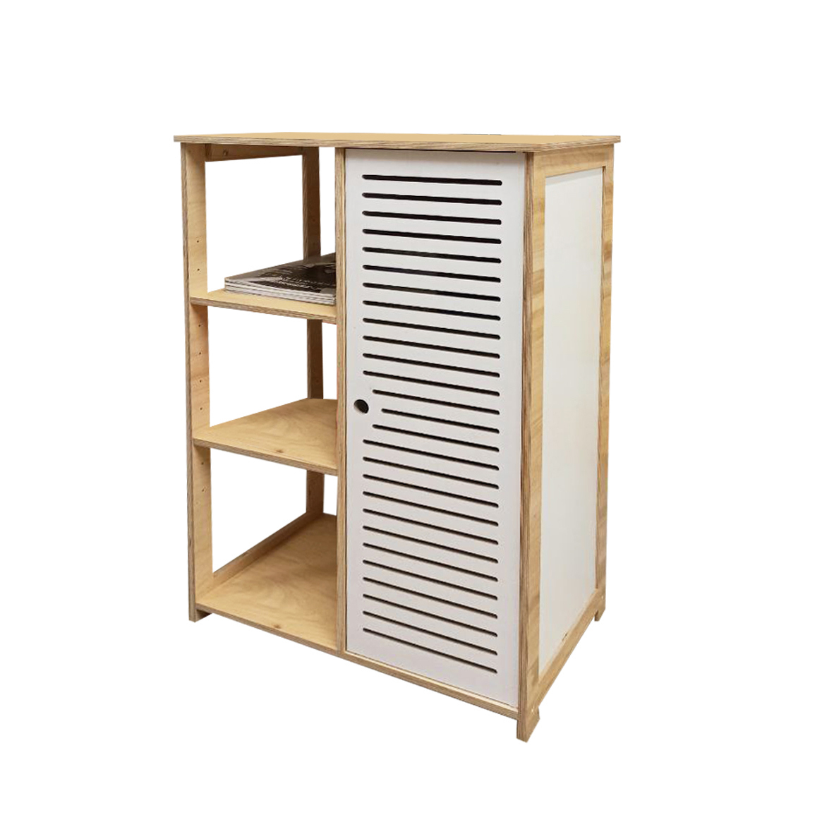 Изображение товара Комод Азбукадекор Мале 87 1 60x87x35 см фанера цвет бежево-белый