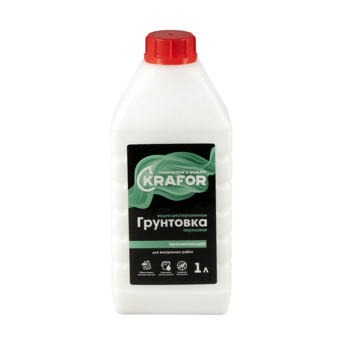 Изображение товара Грунтовка глубокого проникновения Krafor белый 1л