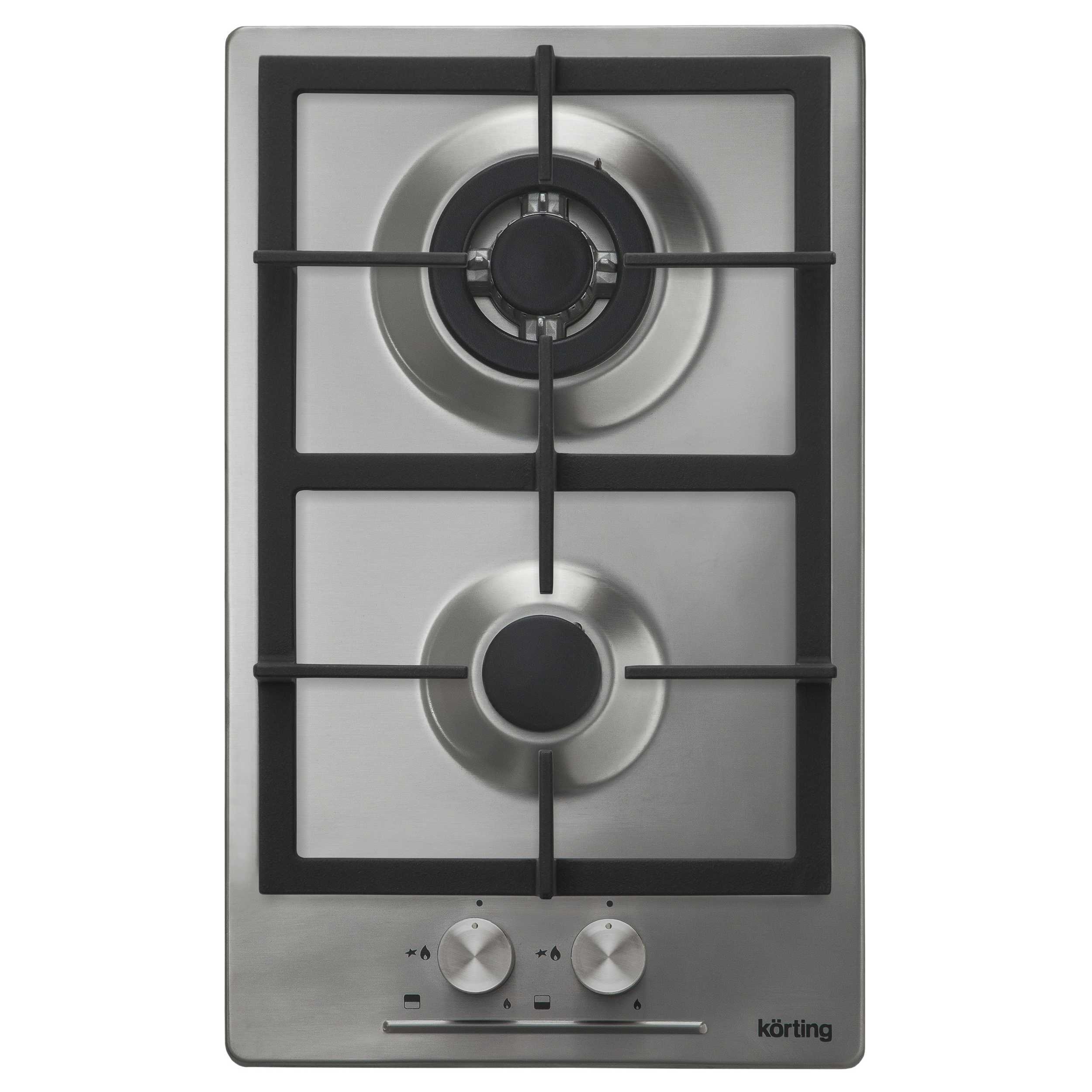 Изображение товара Газовая варочная панель Korting HG 365 CTX 30 см 2 конфорки Железная поверхность