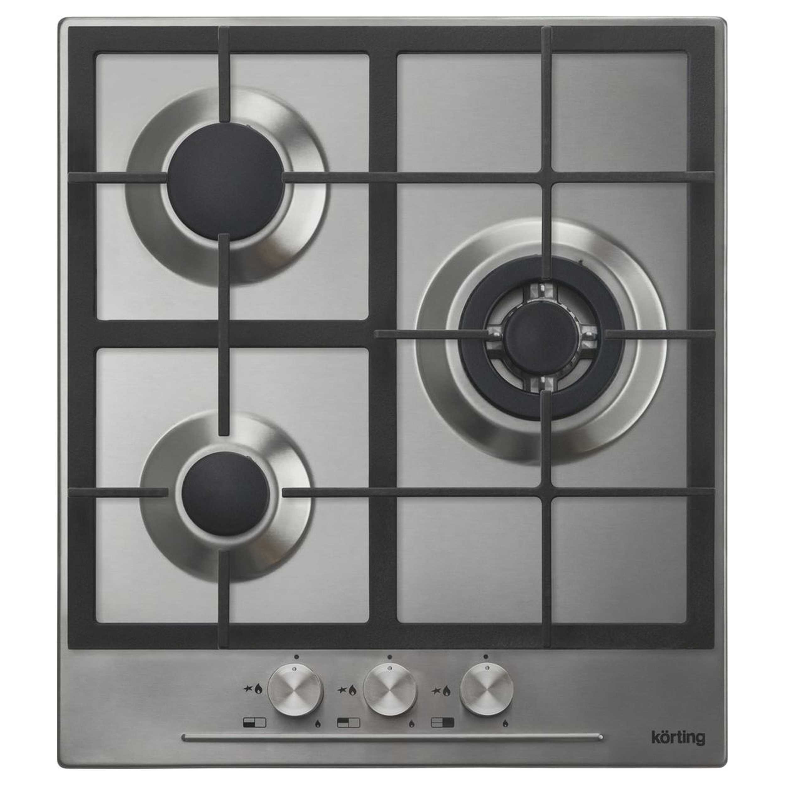 Изображение товара Газовая варочная панель Korting HG 465 CTX 45 см 3 конфорки цвет серый