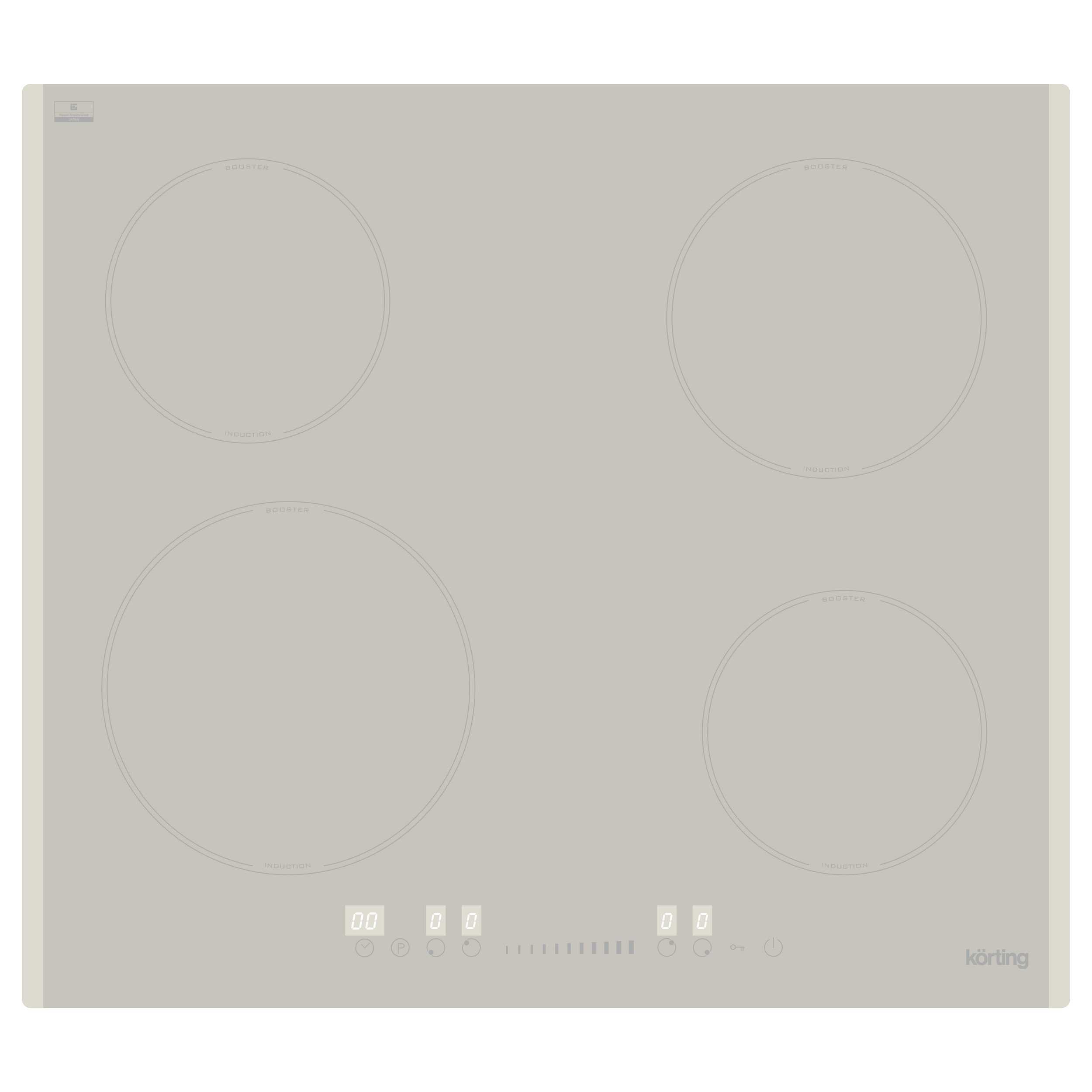 Изображение товара Индукционная варочная панель Korting HI 64560 BCH 59 см 4 конфорки цвет бежевый