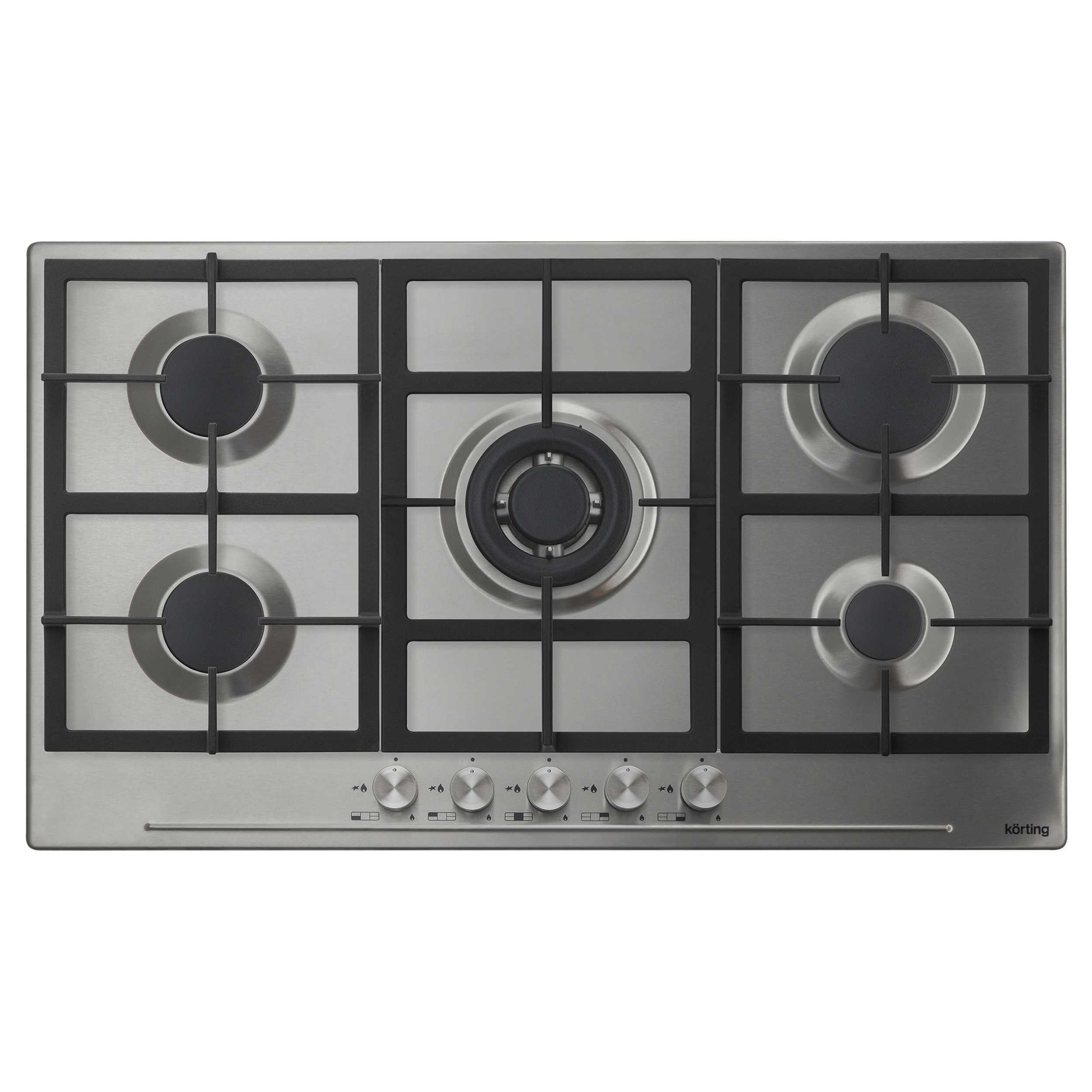 Изображение товара Газовая варочная панель Korting HG 965 CTX 85 см 5 конфорок цвет серый