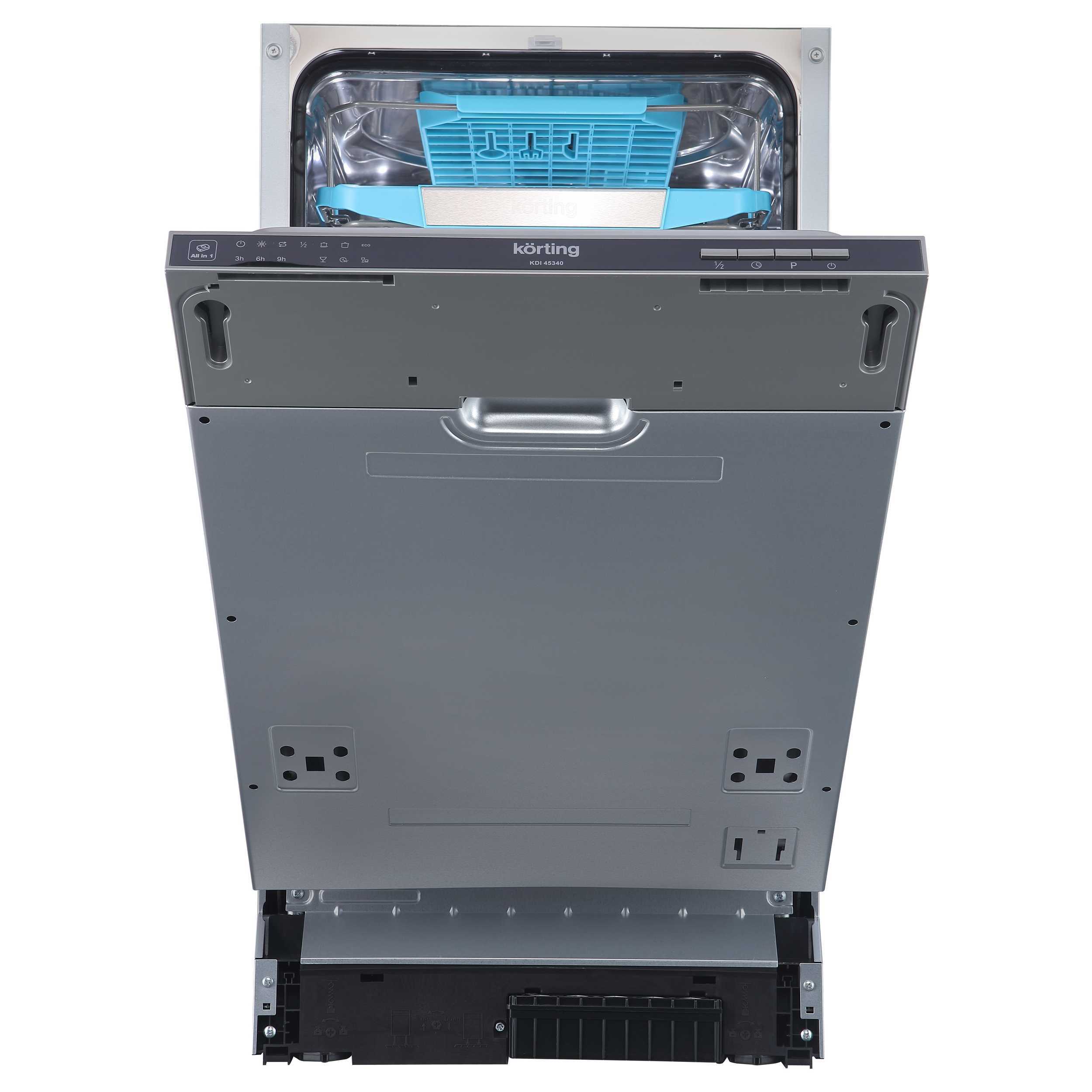 Изображение товара Посудомоечная машина Korting KDI 45340 44.8 см 1 программа цвет серебристый