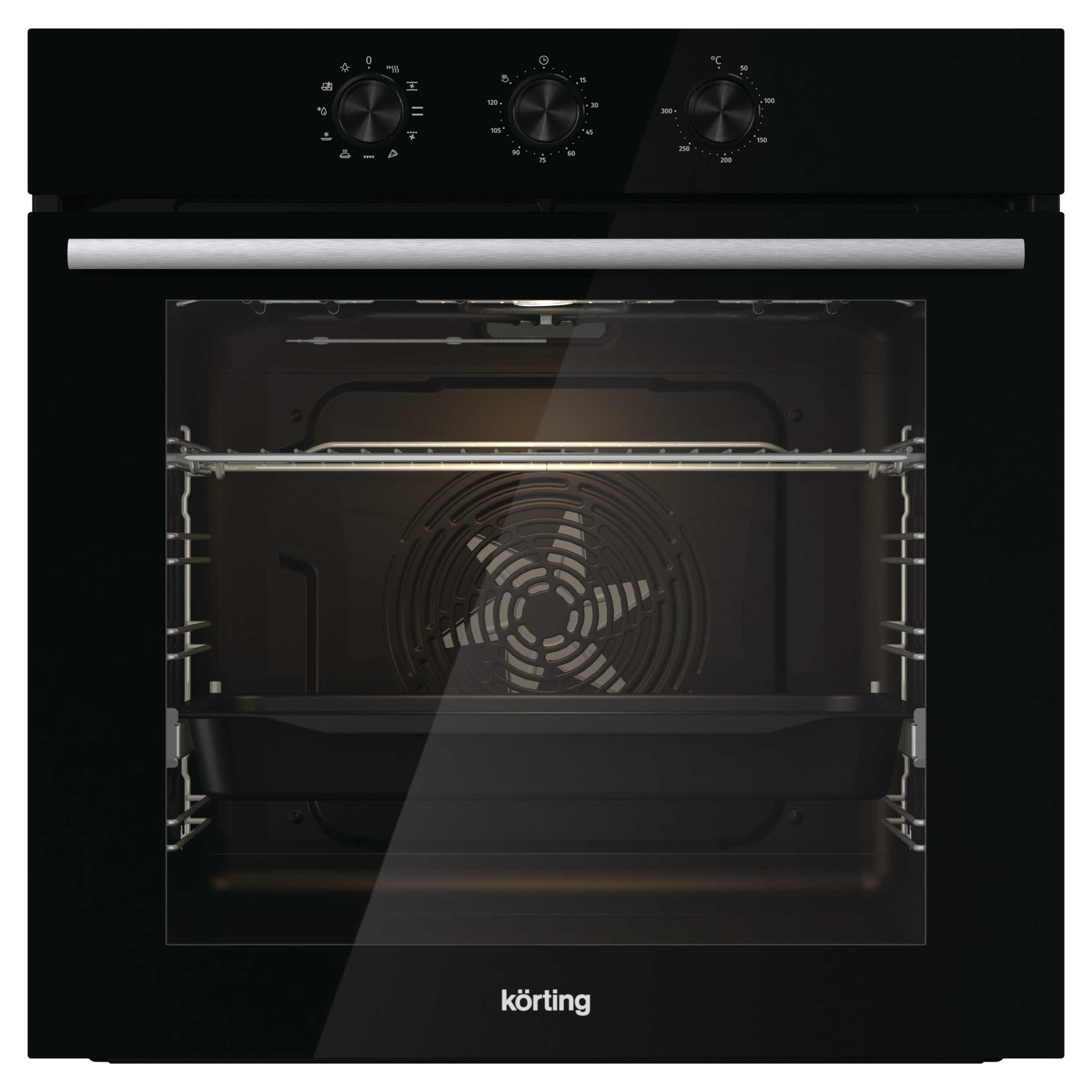 Изображение товара Электрический встраиваемый духовой шкаф Korting OKB 3821 EN 59.5x59.5x56.4 см черный