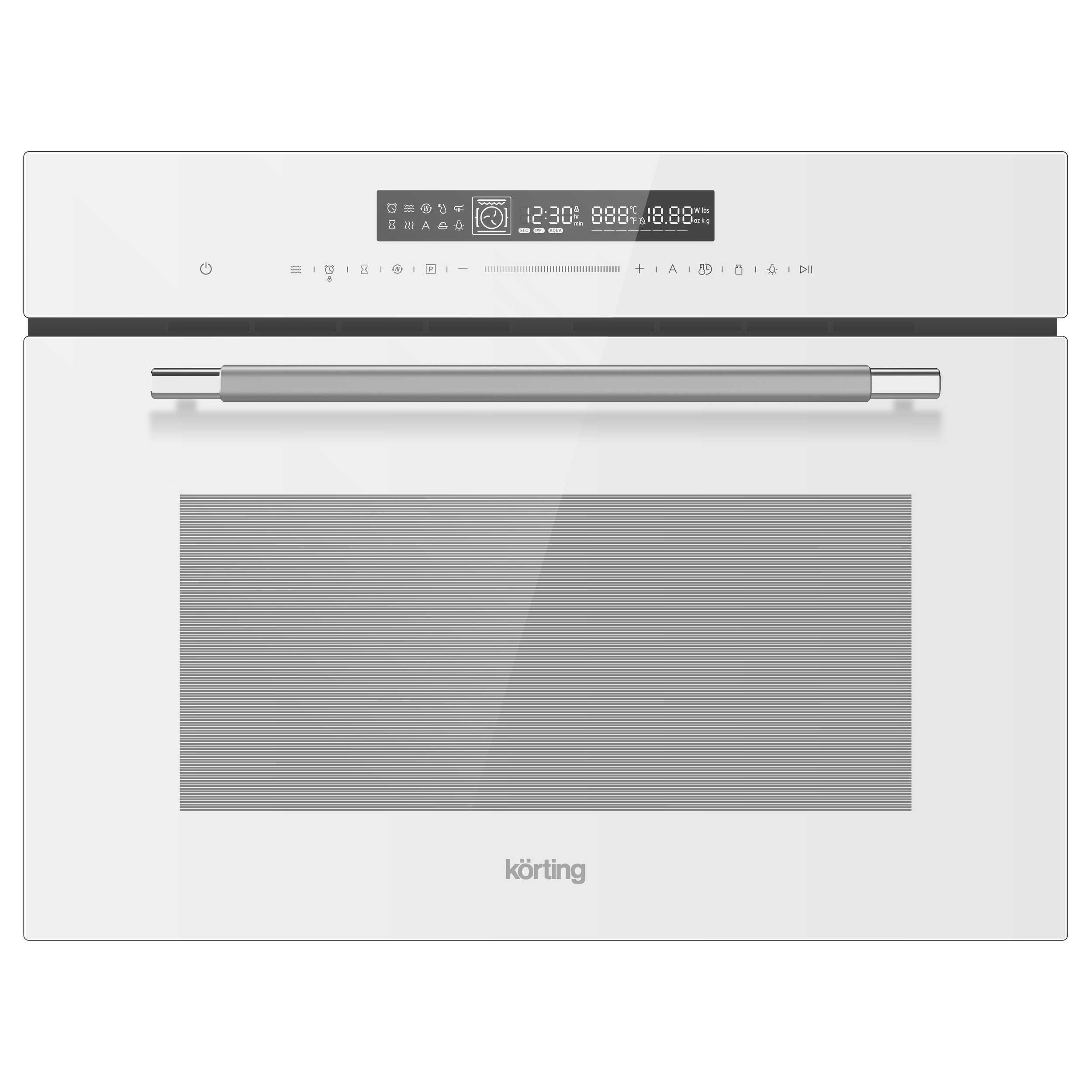 Изображение товара Встраиваемый электрический духовой шкаф Korting Okb 3260 CSGW MW белый с грилем