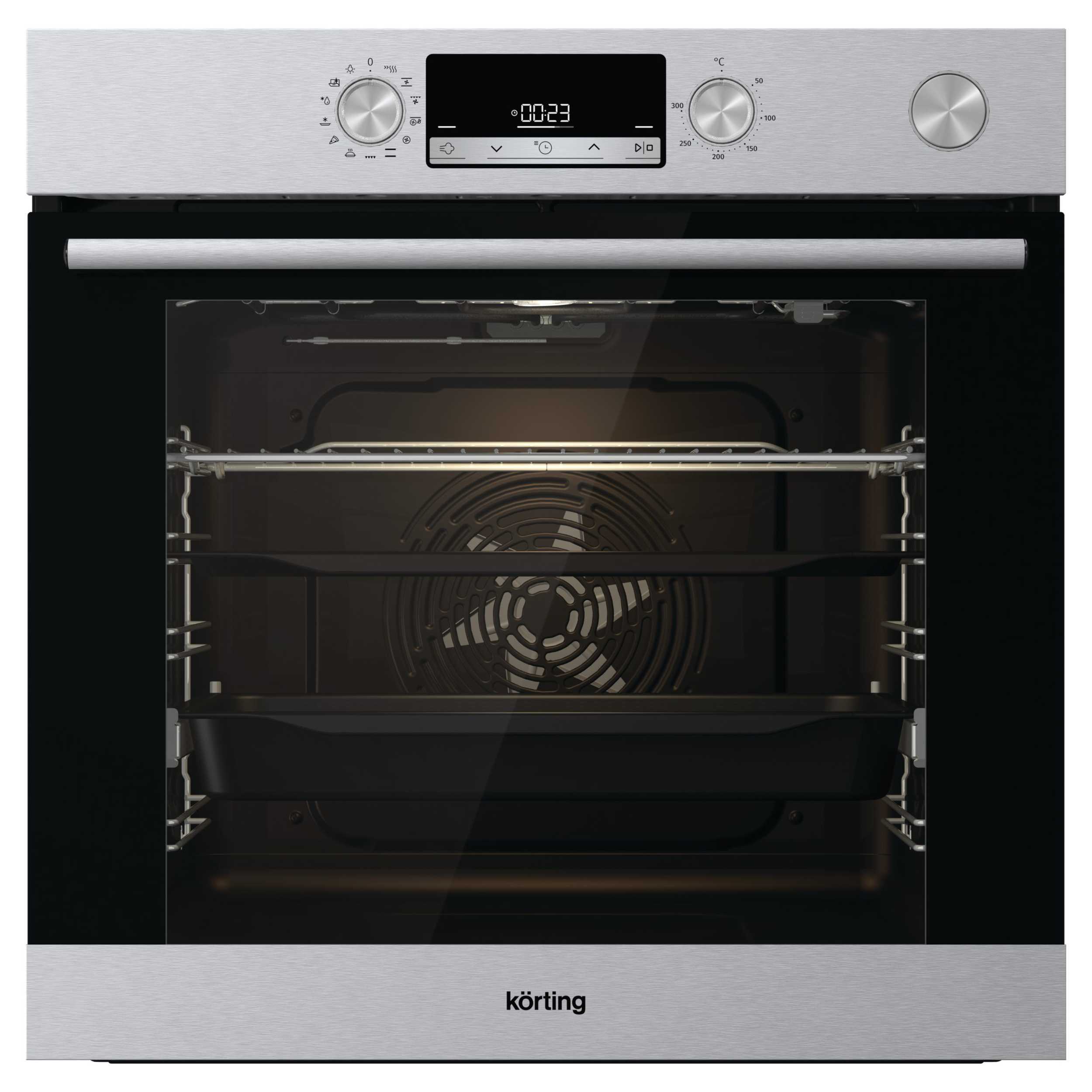 Изображение товара Электрический встраиваемый духовой шкаф Korting Okb 8951 ex st 59.5x59.5x56.4 см цвет нержавеющая сталь