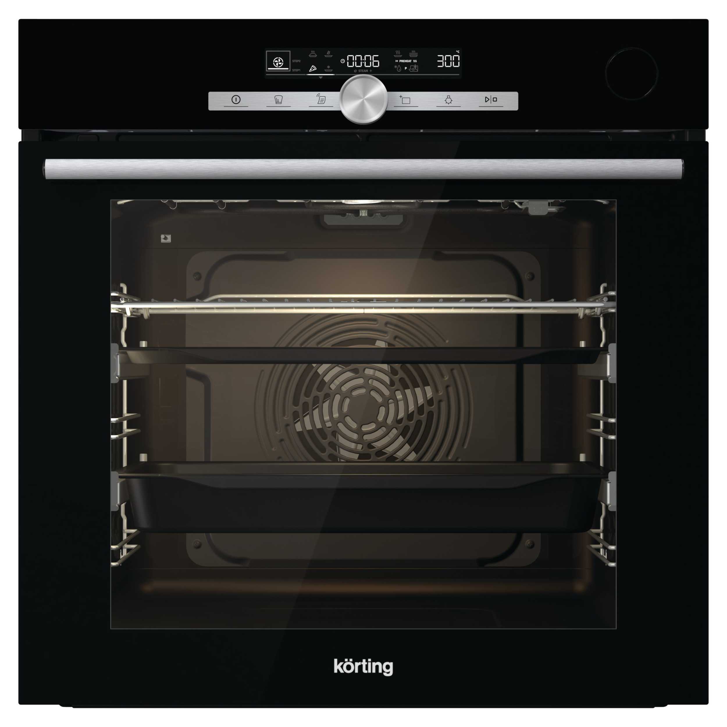 Изображение товара Электрический встраиваемый духовой шкаф Korting Okb 9982 en st 59.5x59.5x56.4 см Черный