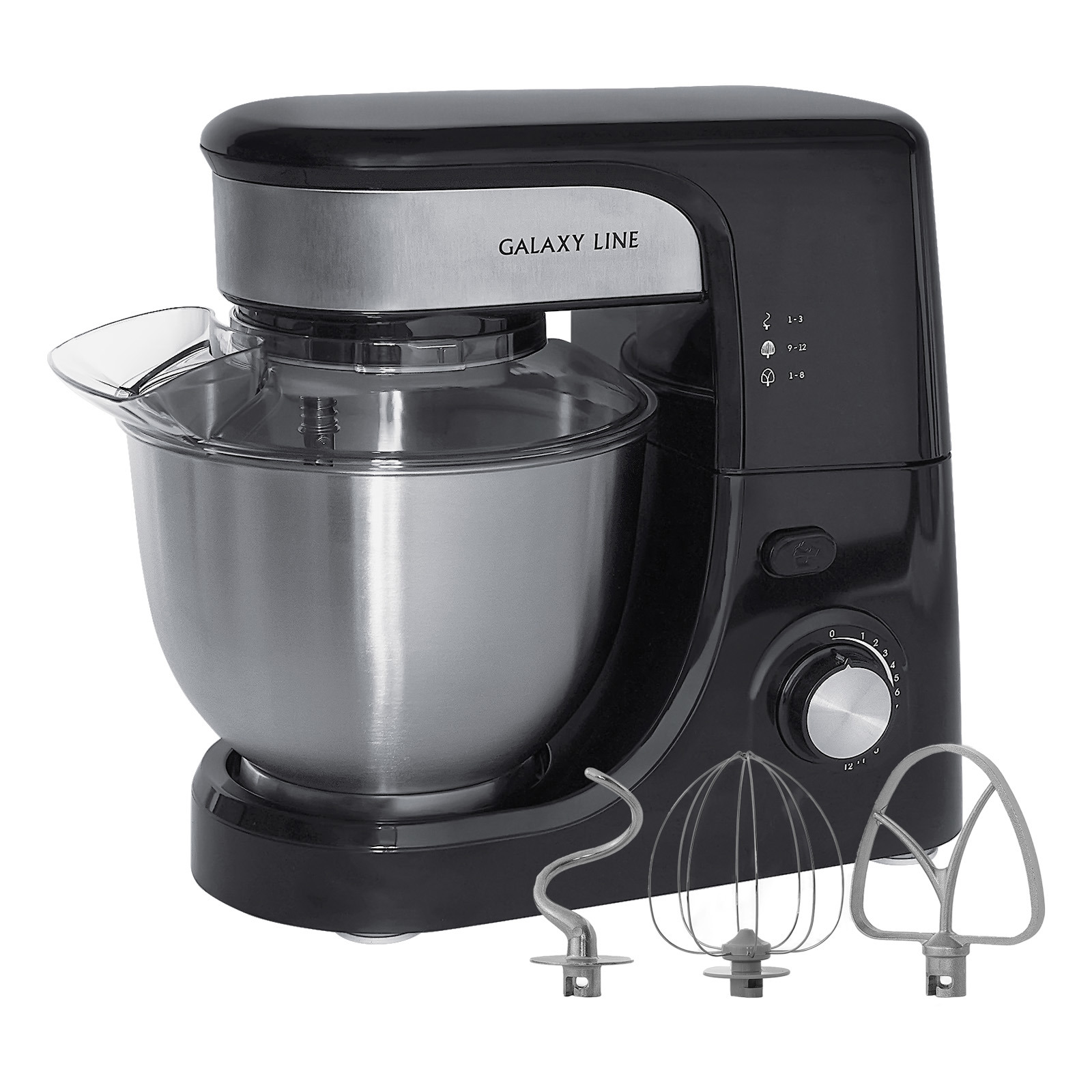 Изображение товара Планетарный миксер GALAXY LINE GL2231 мощностью 700 Вт 4 л черный