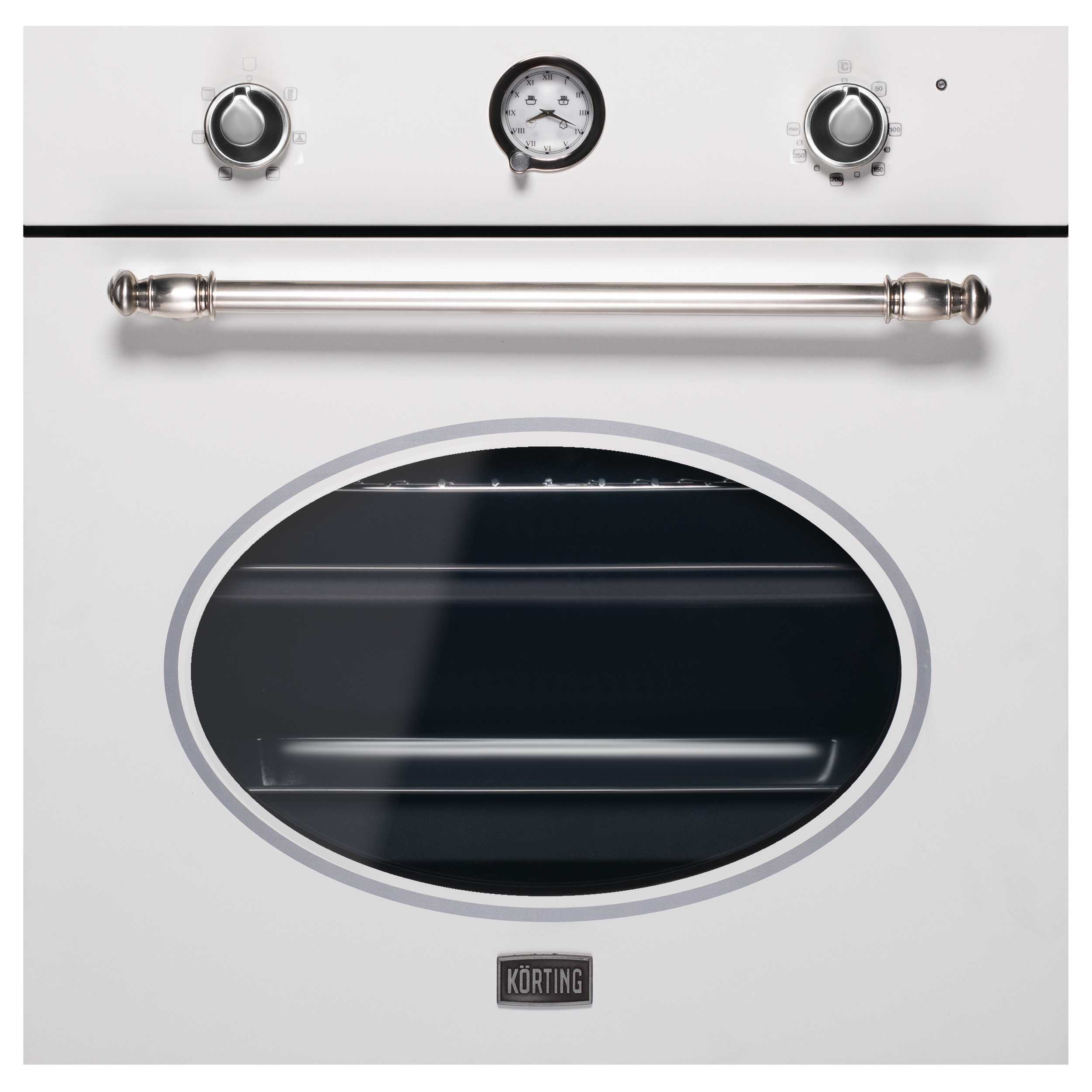 Изображение товара Духовой шкаф KORTING OKB 461 CRSI 64 л белый ретро с функцией самоочистки