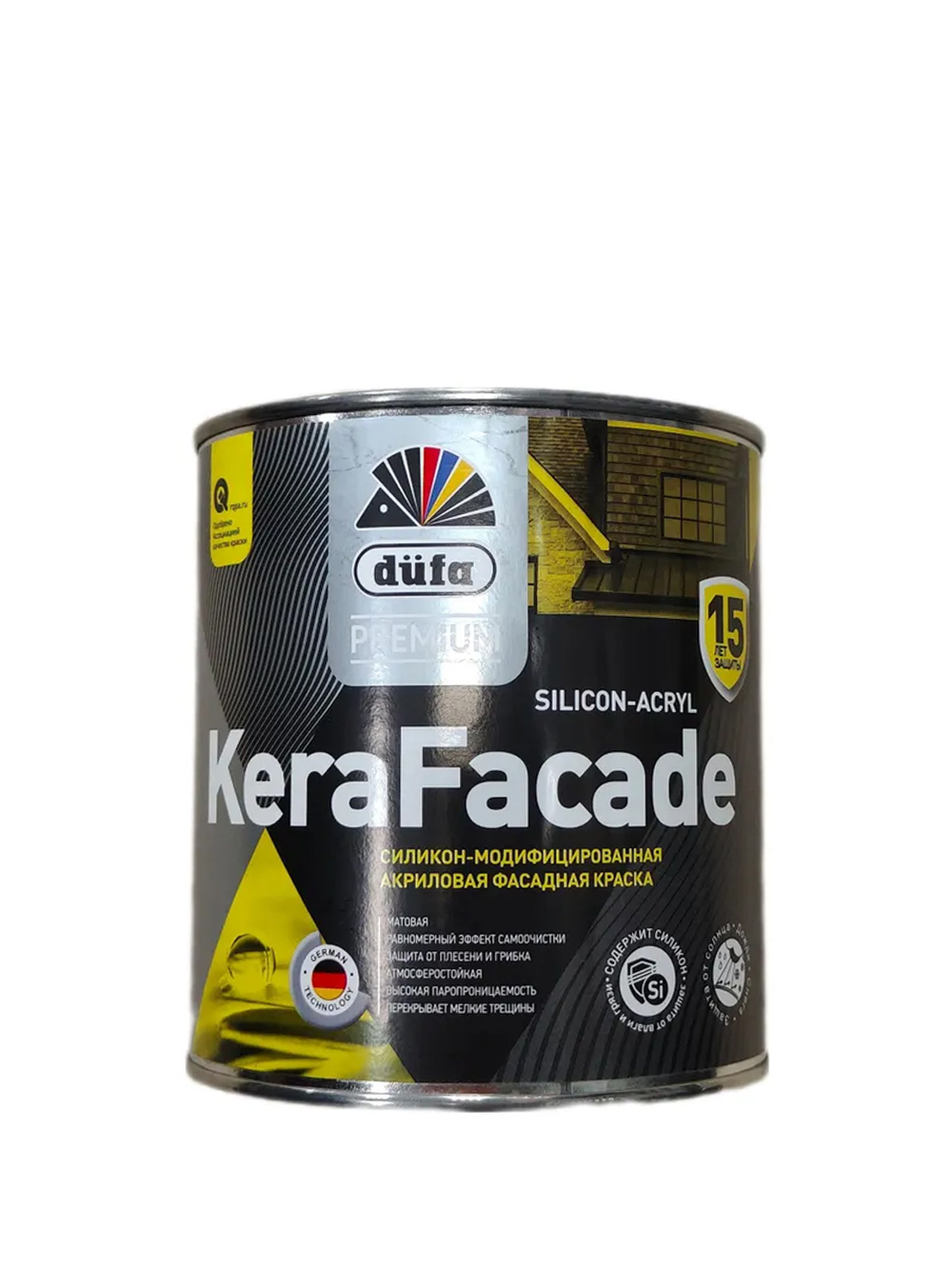 Изображение товара Краска фасадная Dufa Premium kerafacade 0с-00032807 цвет белый матовый 0.9 л