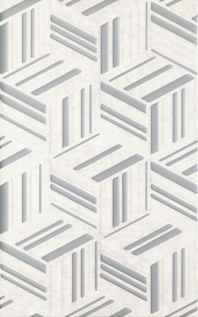 Изображение товара Плитка Paradyz Rubi 25x40 см серый серебристый геометрическая узор для стен