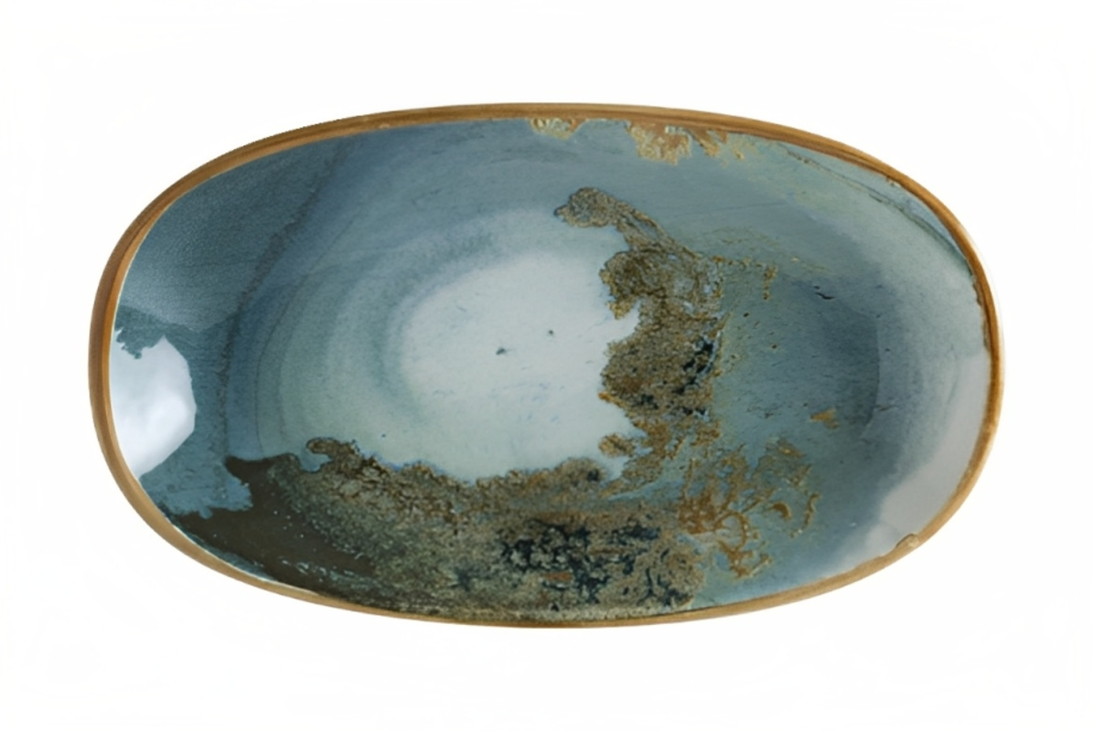 Изображение товара Блюдо сервировочное Bonna Futura 11x3x19 см фарфор синий для сервировки