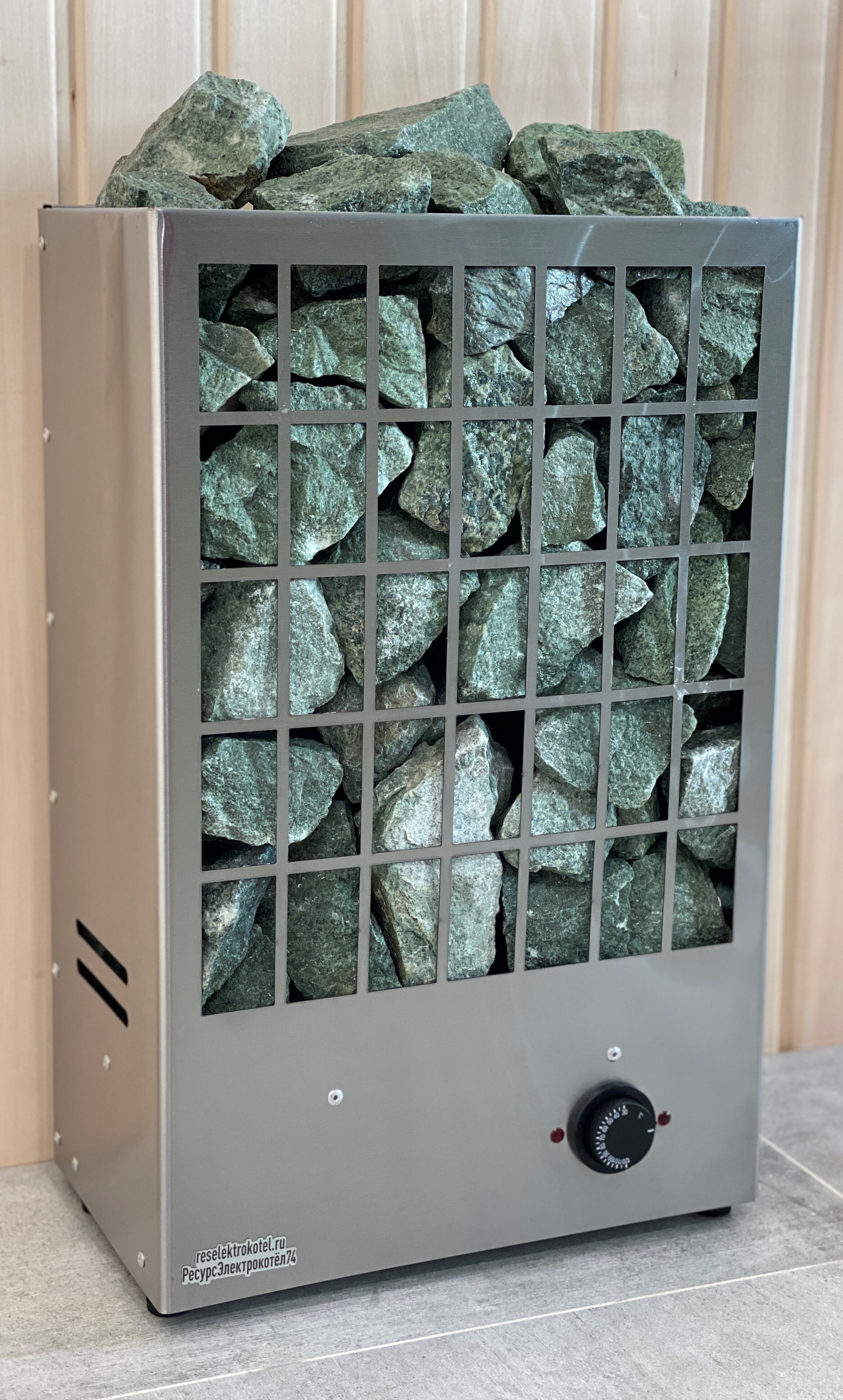 Изображение товара Электрокаменка РЭК Афина Плюс 3кВт для сауны объем 5 куб.м, сталь, пульт