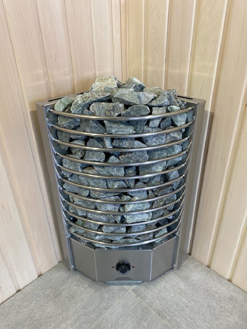 Изображение товара Электрокаменка РЭК Угловая Олимпия Плюс 7кВт для сауны 11 м³ с пультом и ТЭНами