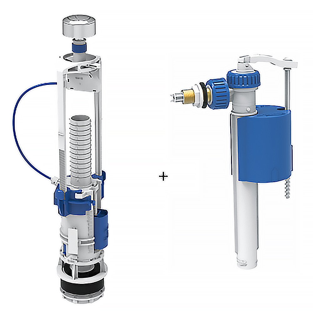 Сливной механизм для унитаза Idrospania 56803 1/2" нижняя подводка ️ ...
