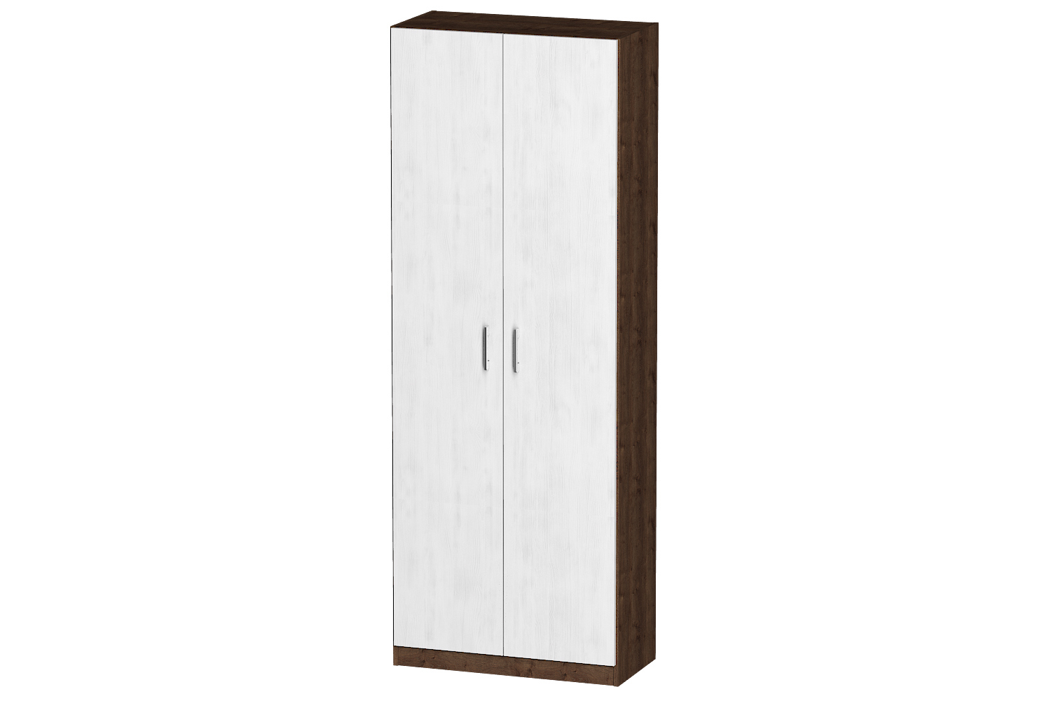 Изображение товара Шкаф распашной Furnistyle Лайф 80x215x40 см из ЛДСП цвета дуб коричневый и светлое дерево