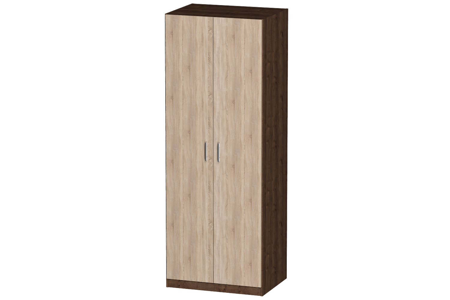 Изображение товара Шкаф распашной Furnistyle Лайф ЛШК-06 80x215x60 см из ЛДСП, цвет дуб сонома