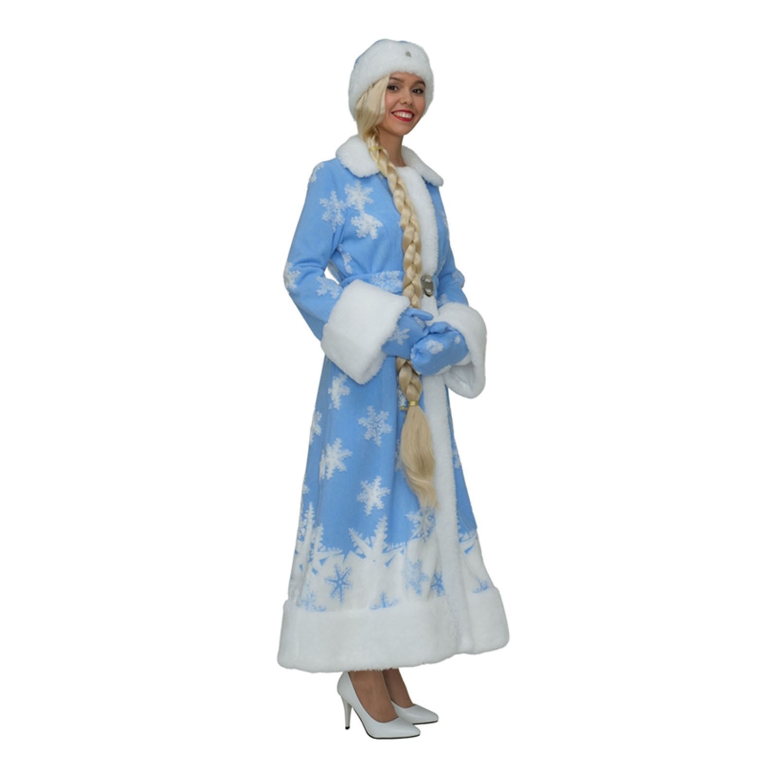 Изображение товара Карнавальный костюм Праздникус Снегурочка со звёздами, синий, единый размер