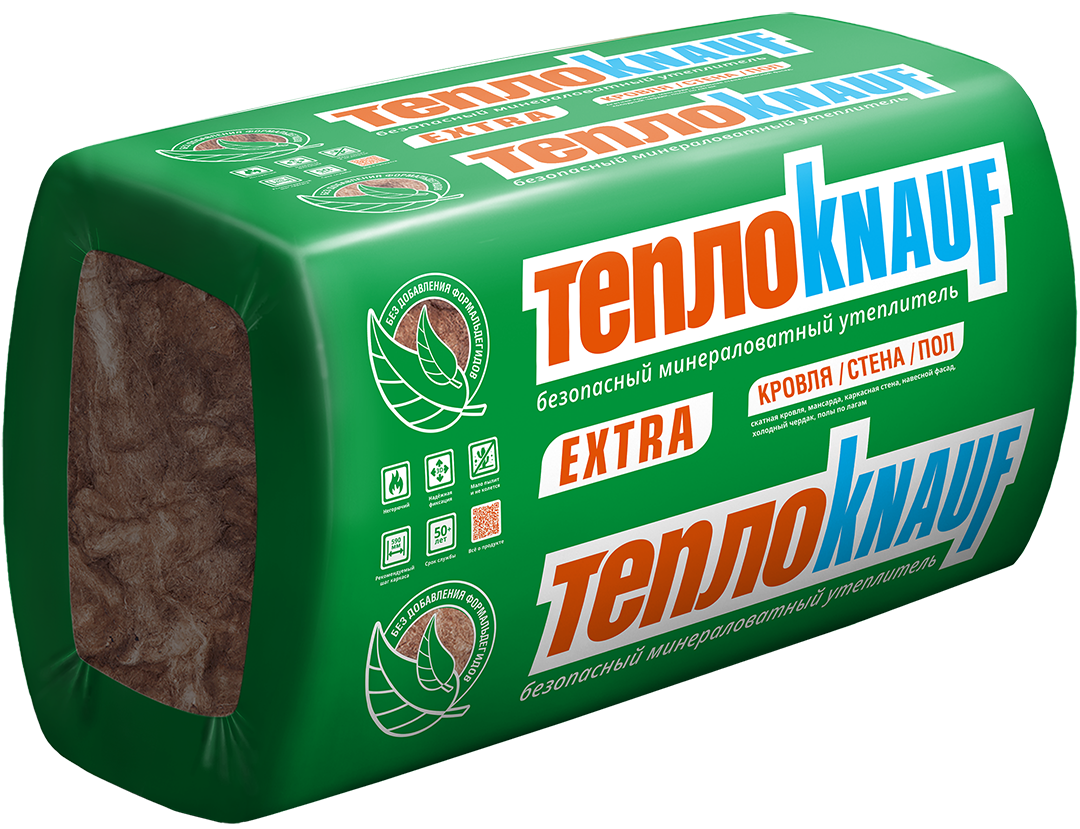 Утеплитель Knauf Insulation ТеплоKnauf Extra Кровля/стена/пол 100 мм 5 ...