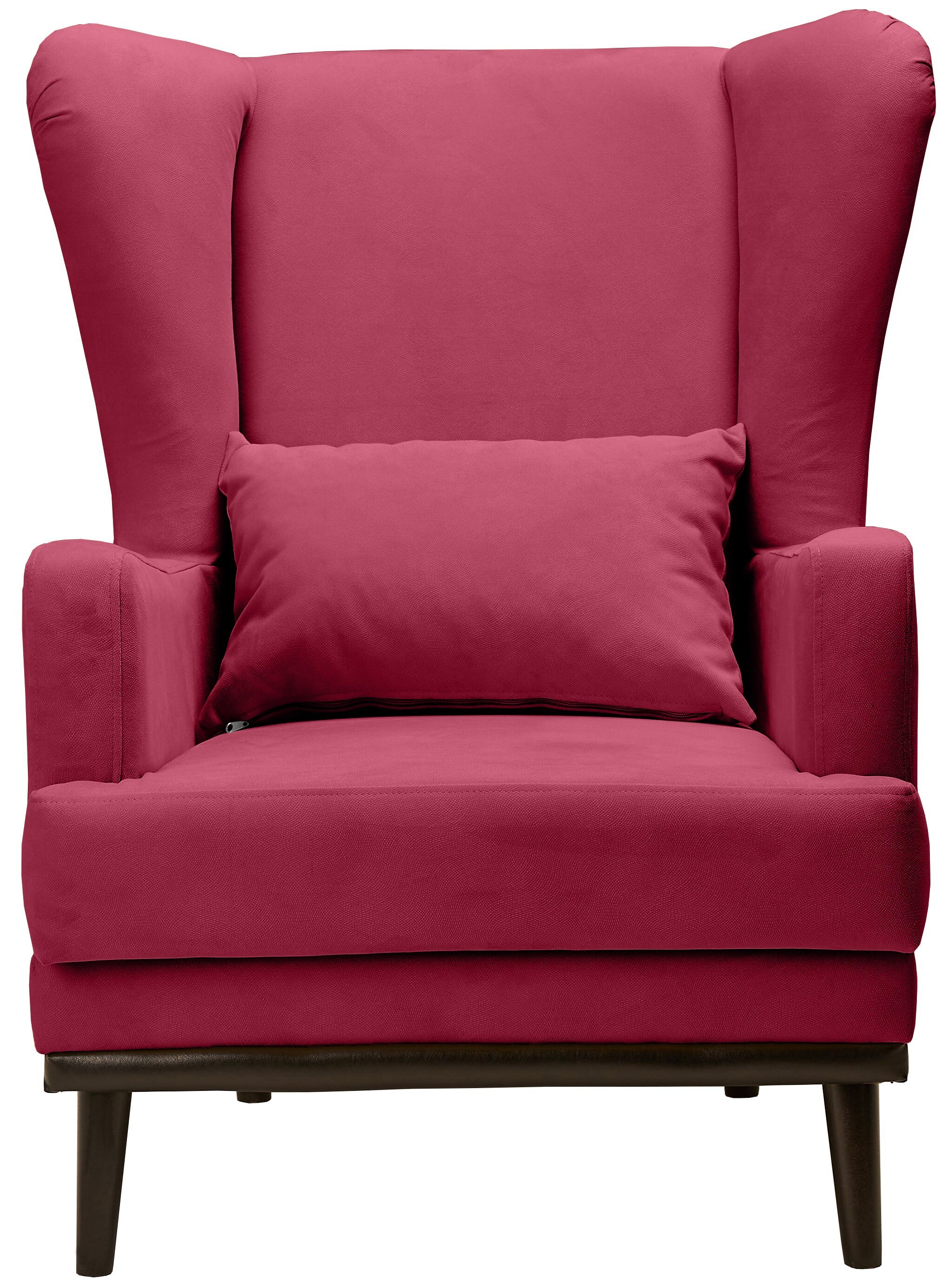Изображение товара Кресло Диван не мебель Оскар Maserati 75x90x85 см велюр цвет малиновый