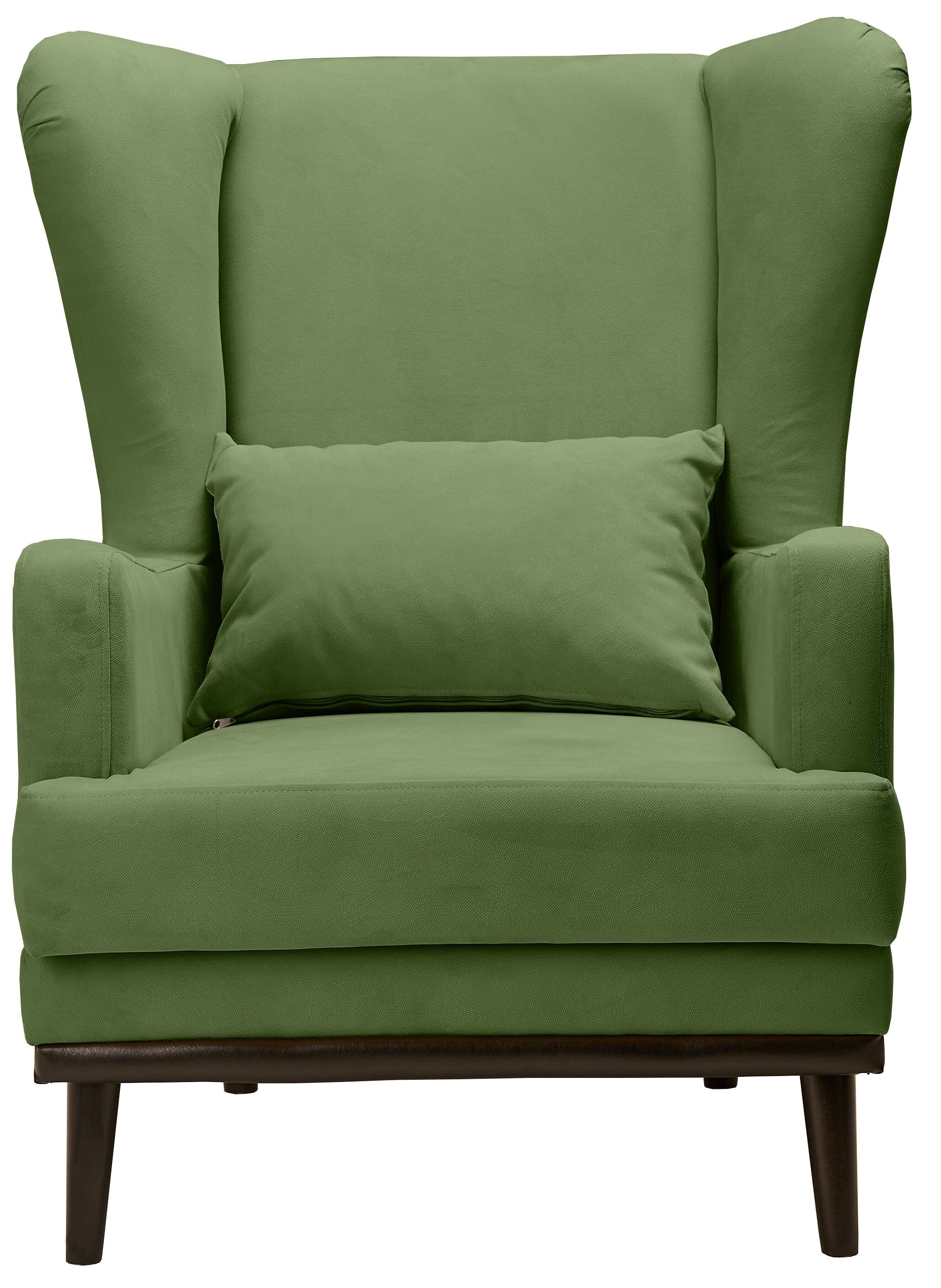 Изображение товара Мягкое кресло Оскар велюр зеленого цвета 75x90x85 см стильное и удобное