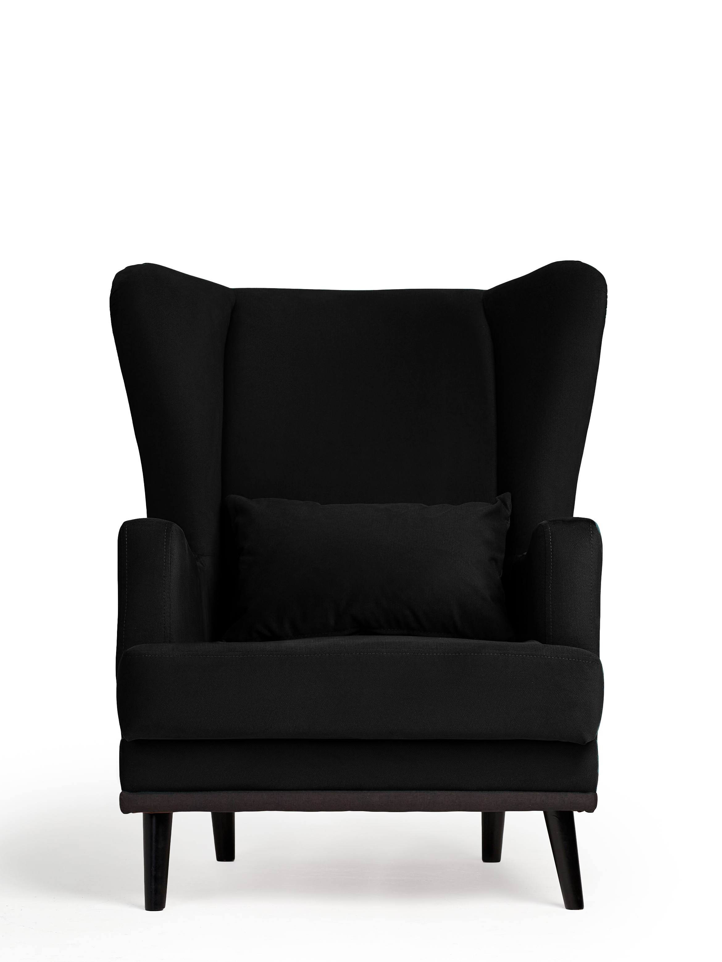 Изображение товара Кресло Диван не мебель Оскар Max 75x90x85 см велюр цвет черный