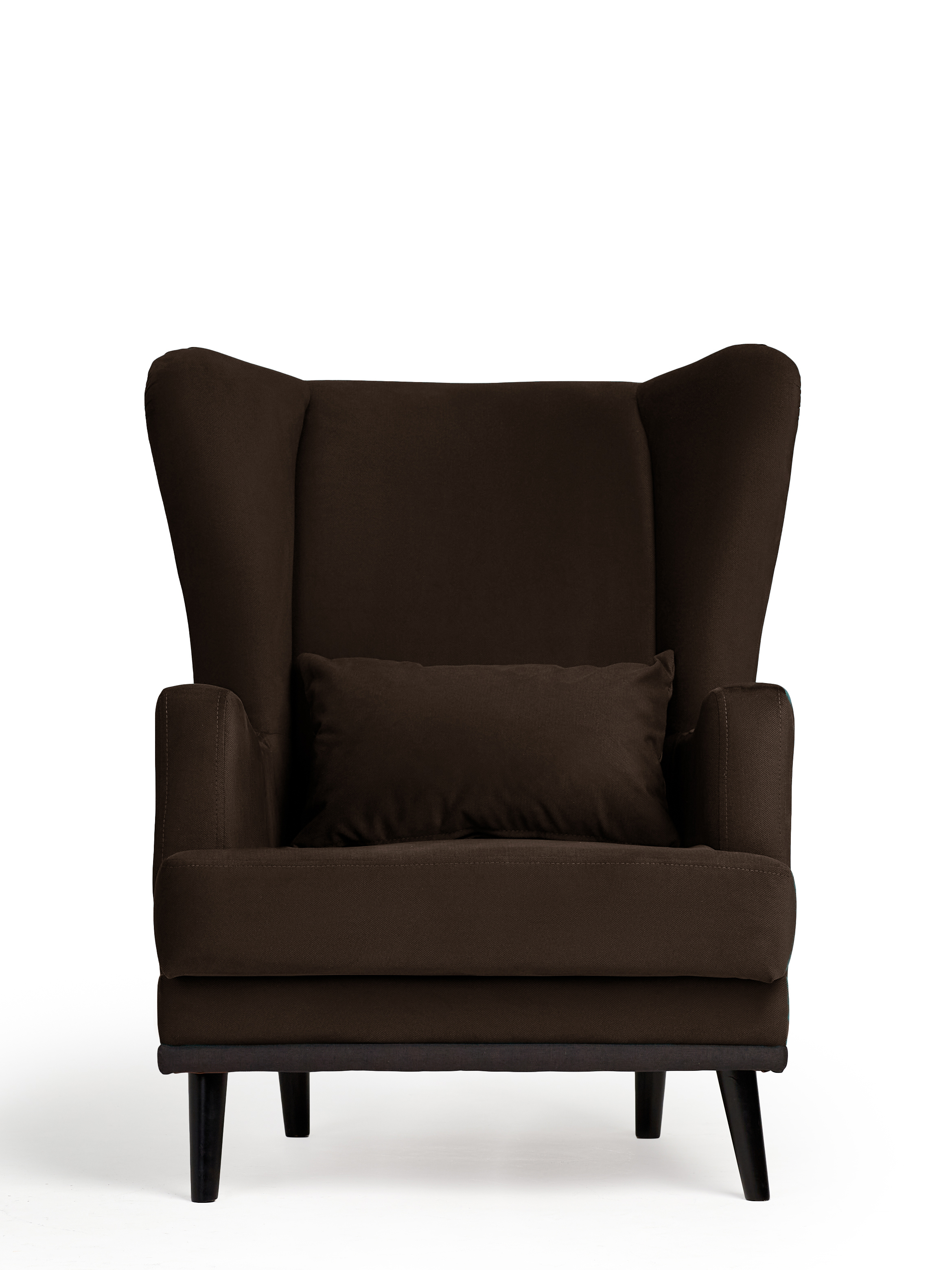 Изображение товара Кресло Оскар из велюра коричневое комфортная мебель для дома и офиса