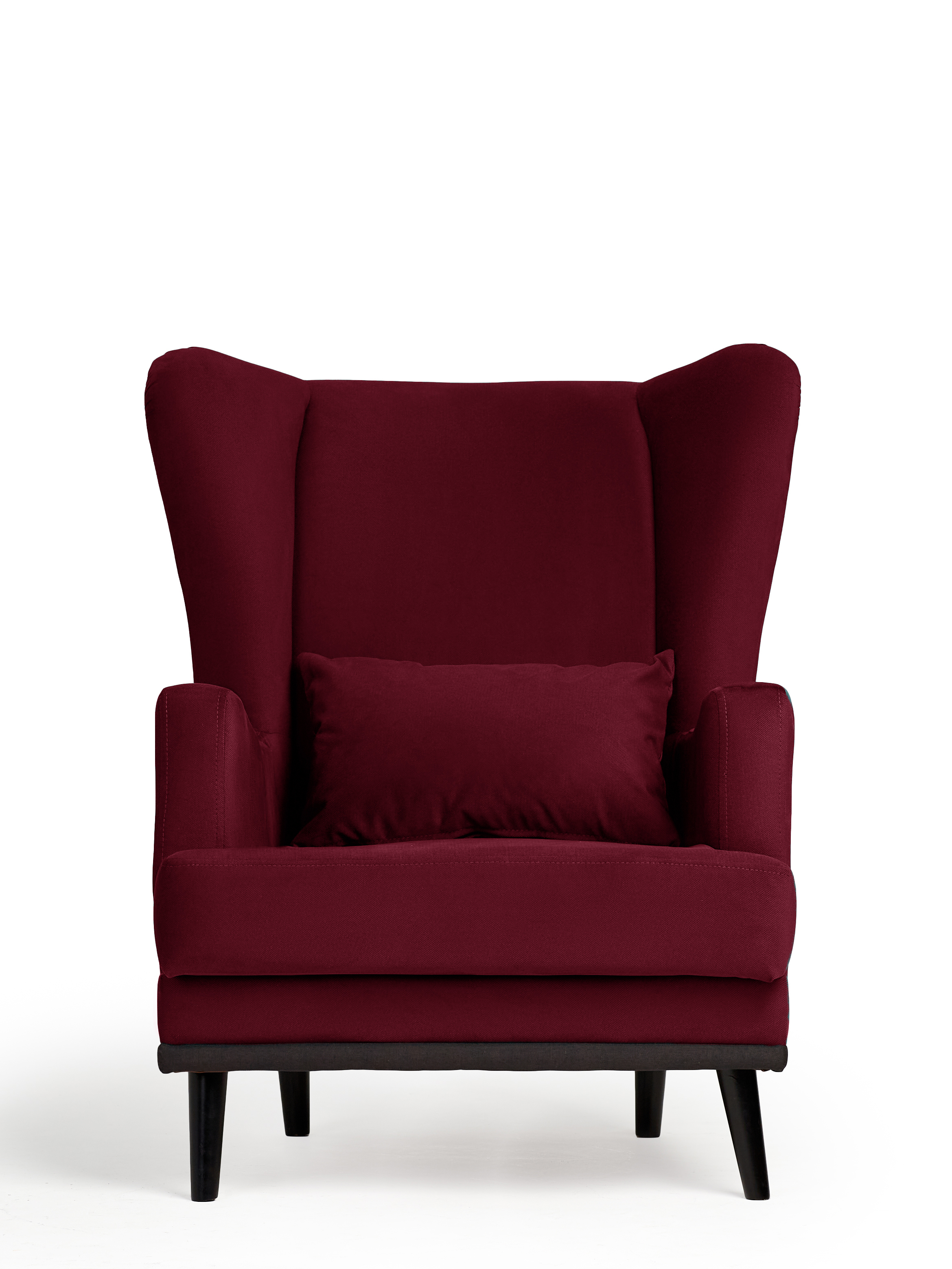 Изображение товара Мягкое кресло Оскар Max из велюра бордового цвета для дома и офиса