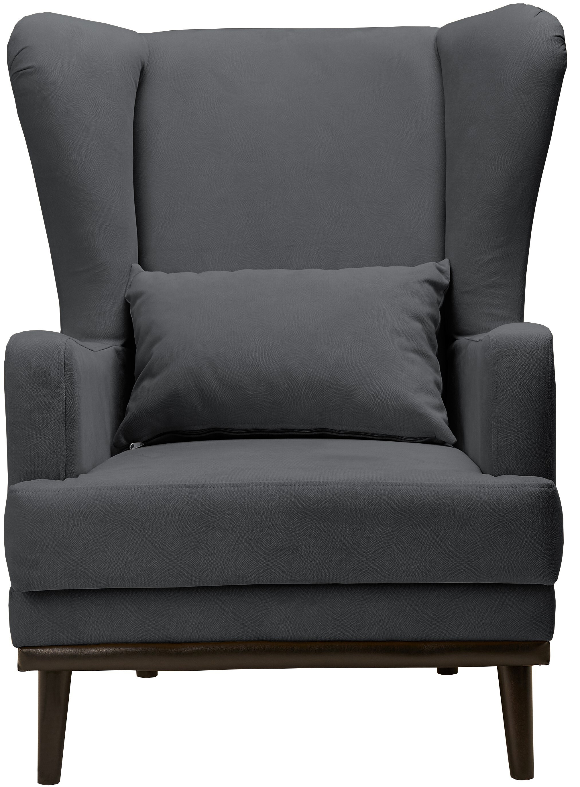 Изображение товара Кресло Диван не мебель Оскар Maserati 75x90x85 см велюр цвет серый